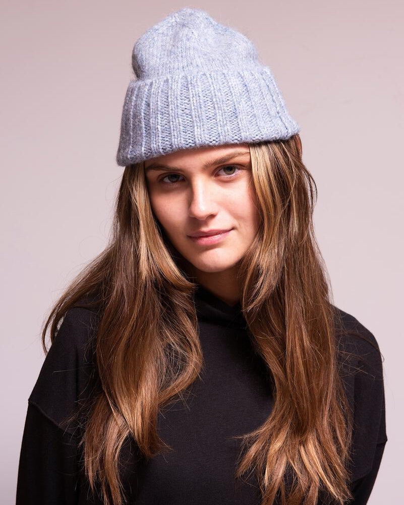Alpaca Hand Knit Flat Hat in Various Colors