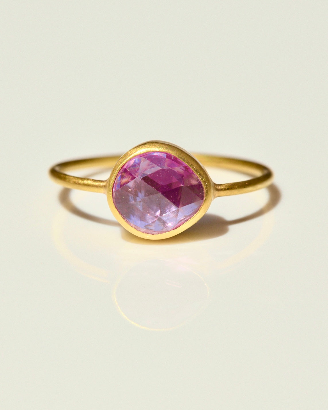 "Sapphire Neat Too" Gold and Sapphire Ring