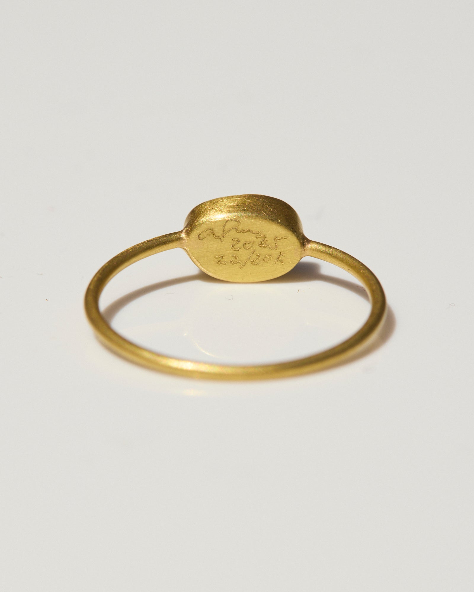 "Another Prismatic Mood XIV" Gold and Australian Lightning Ridge Opal Ring