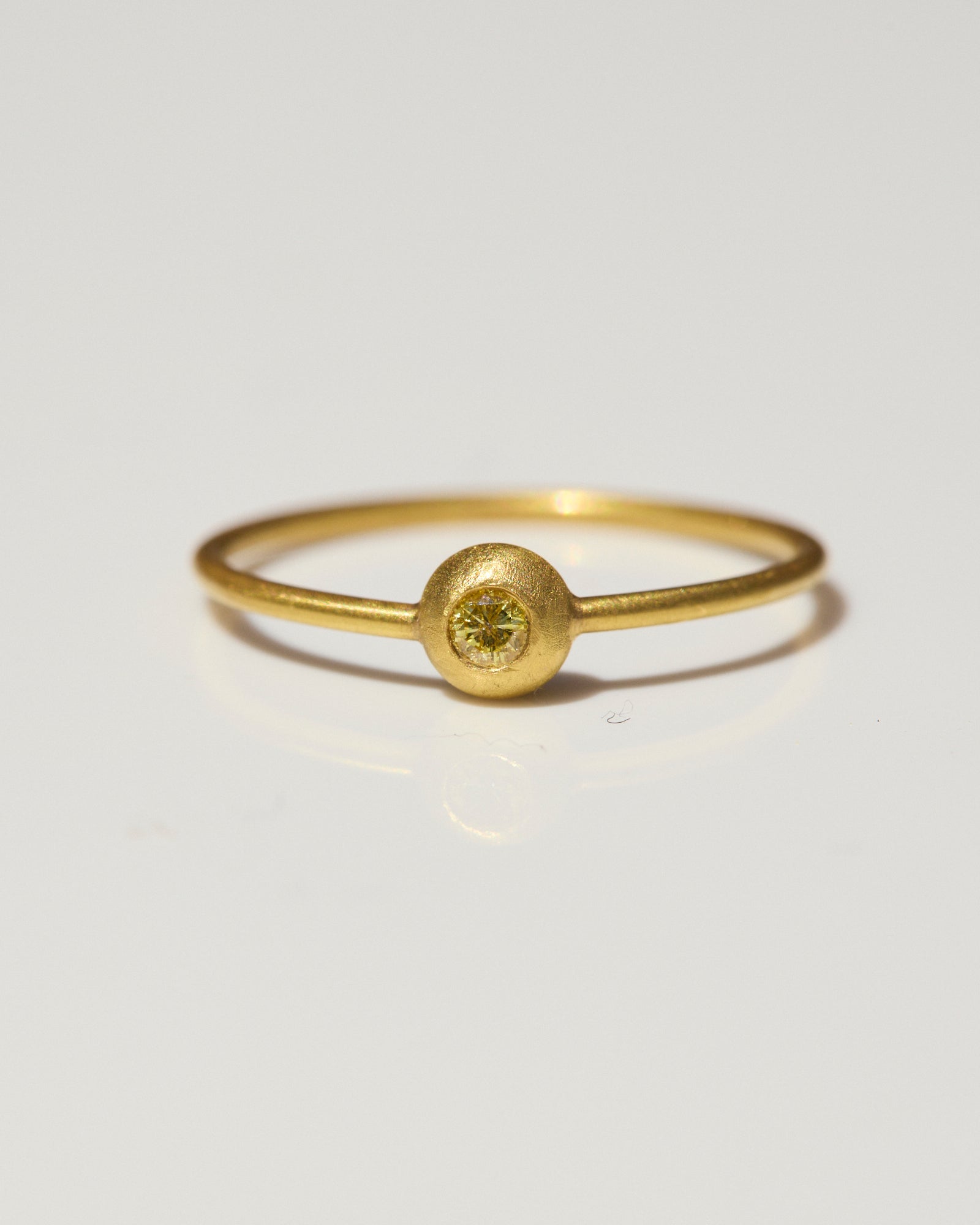 "Lana V" Gold and Fancy Yellow Diamond Ring