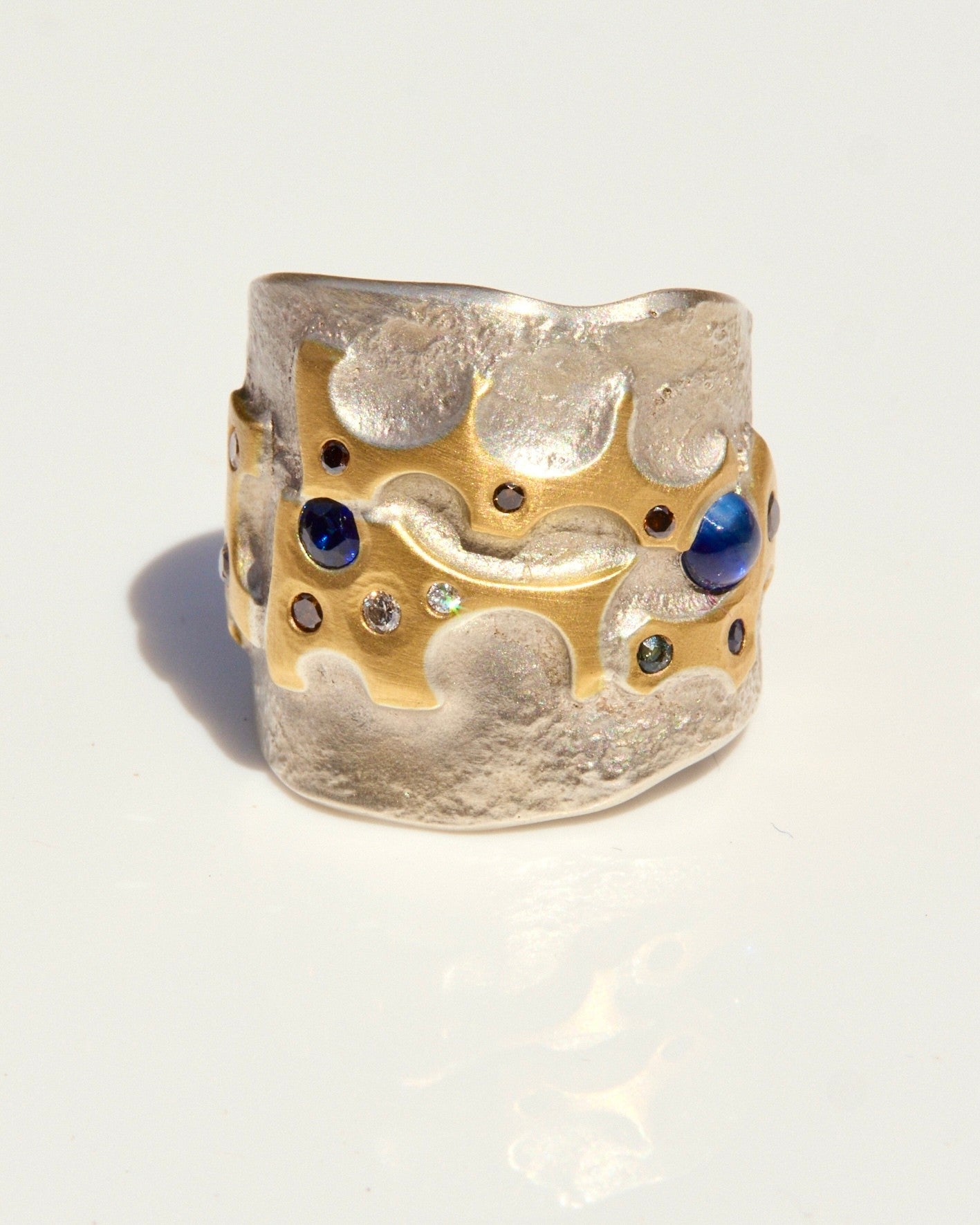 Sculptural Fused Shield Ring