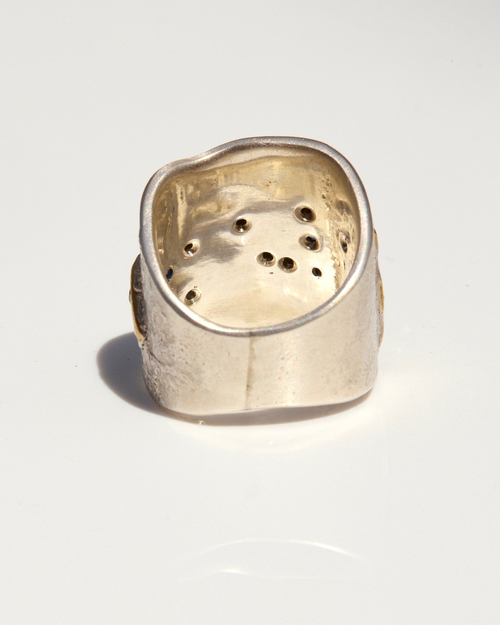 Sculptural Fused Shield Ring