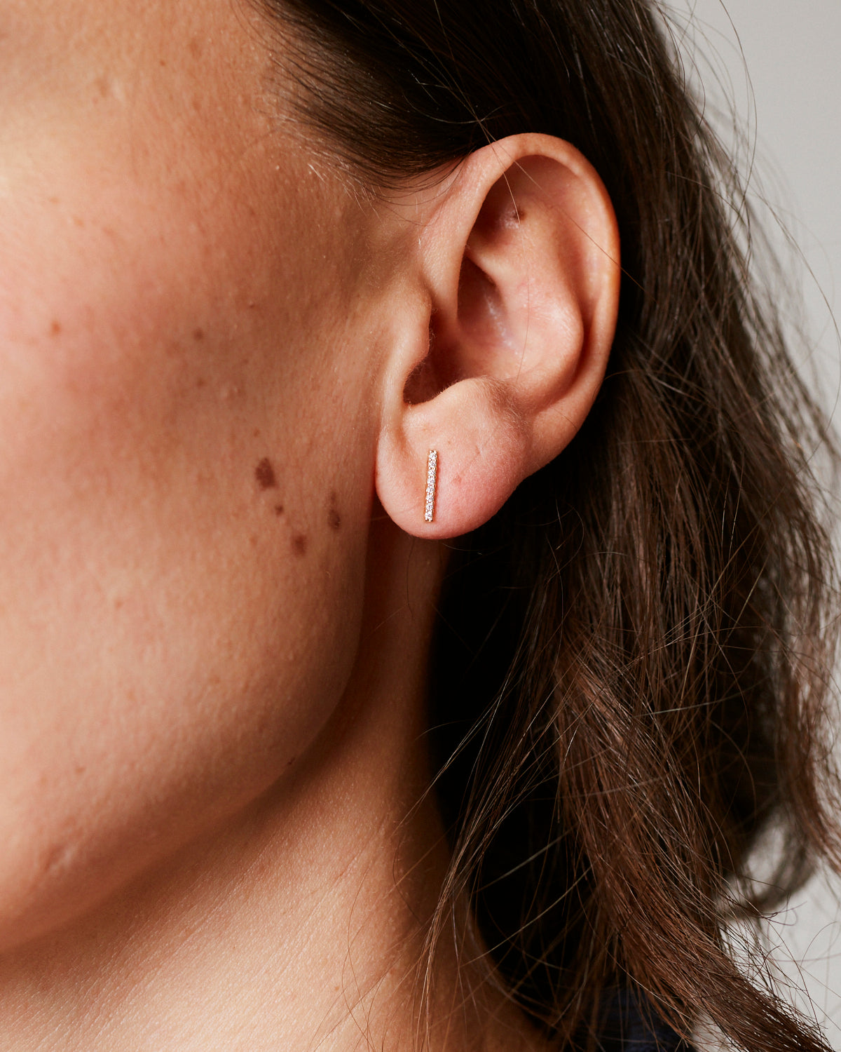 Petite Diamond Thread Earrings