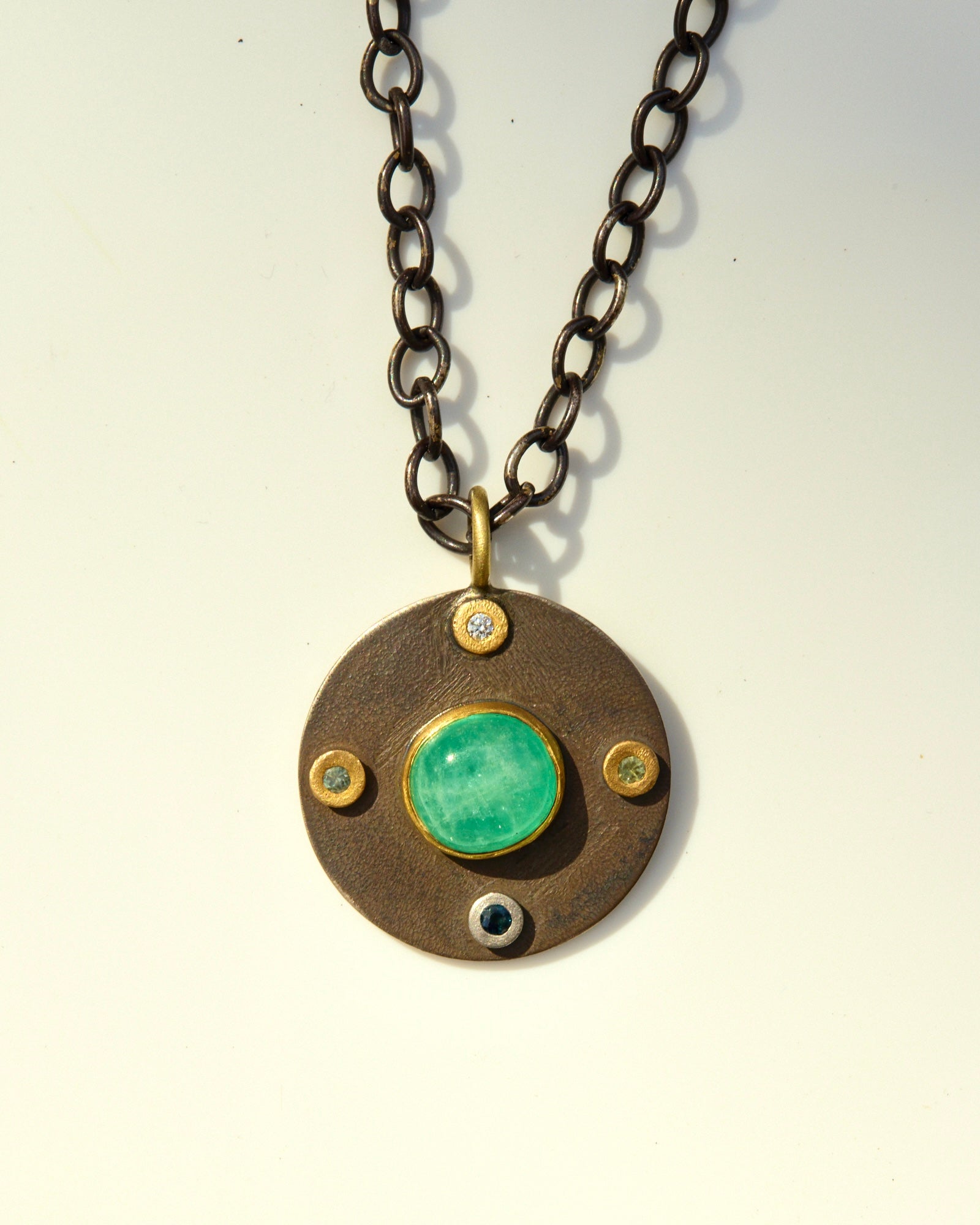 Colombian Emerald Pendant and Chain