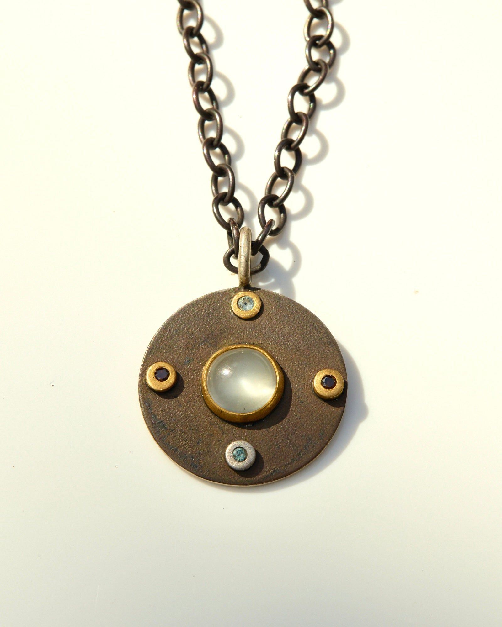Moonstone Pendant and Chain