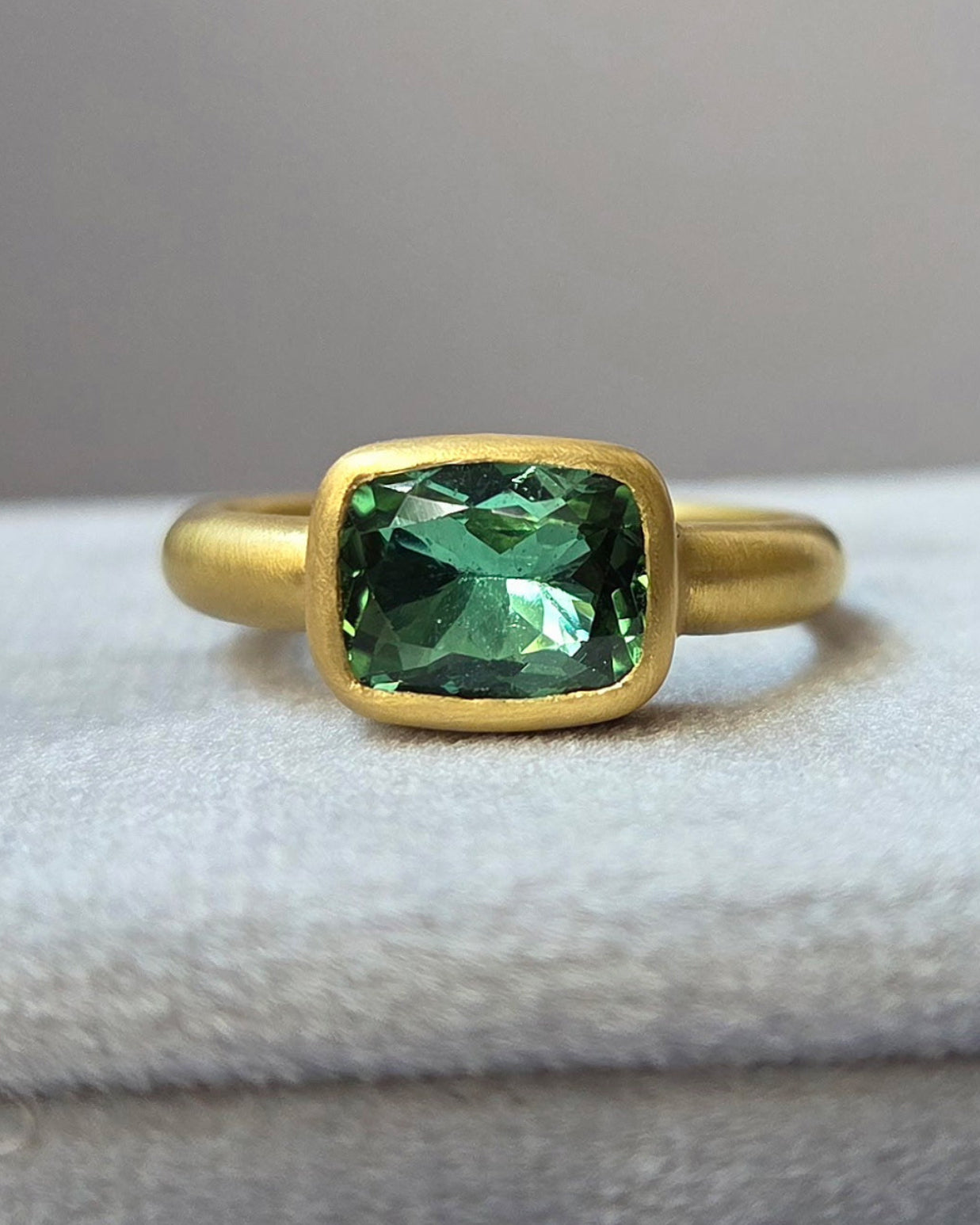 “Elysian Fields Too” Gold and Tourmaline Ring