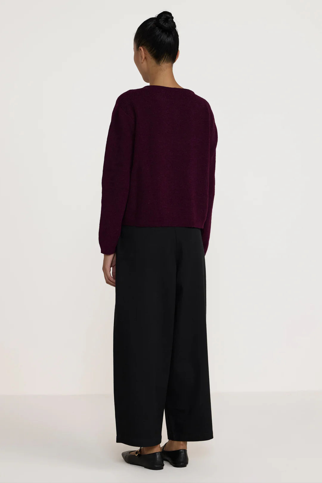 Classic Cardigan in Berry