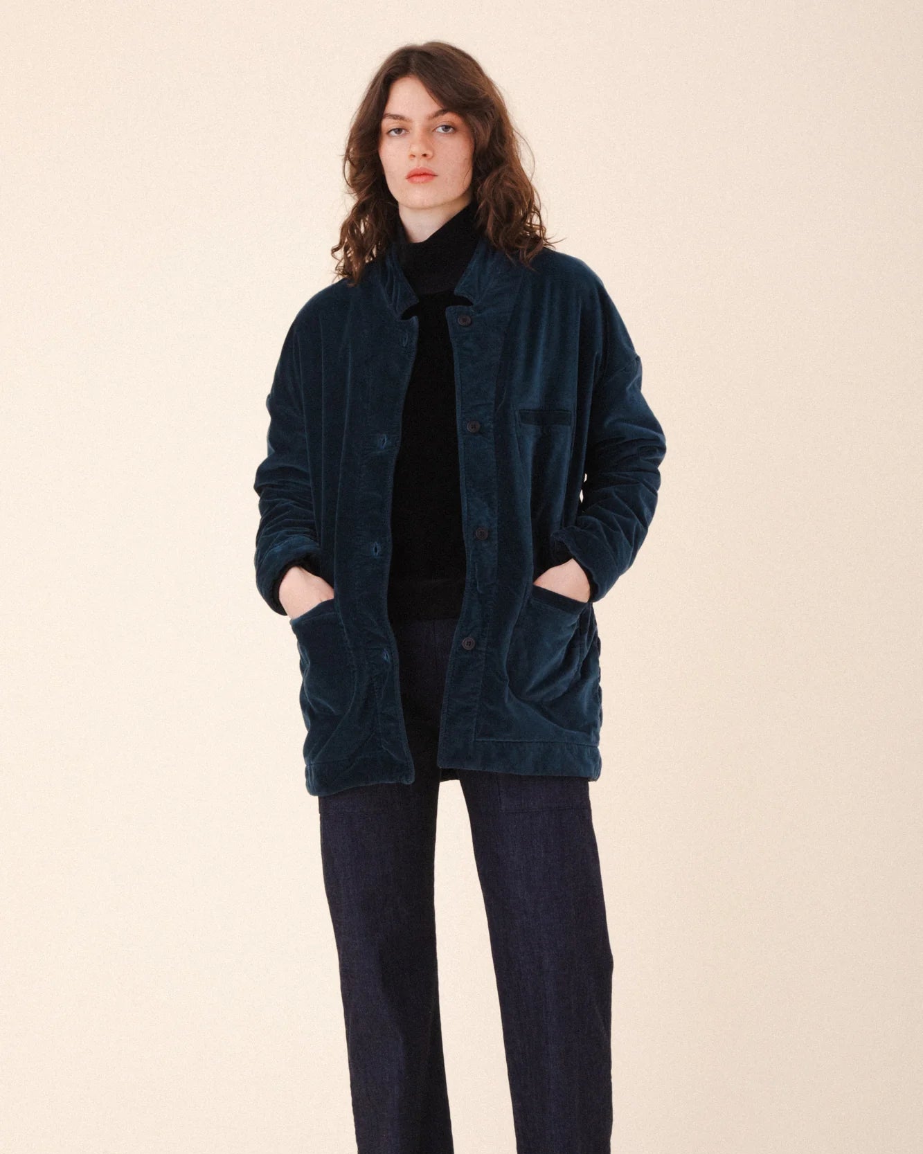 Velvet Soft Blazer in Atlantic