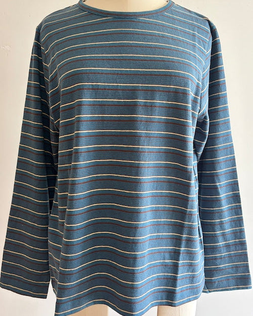 Multi Striped Long Sleeve in Blue