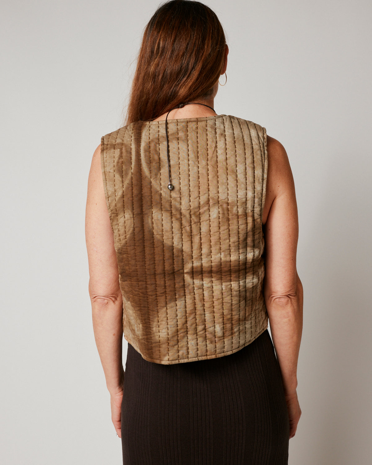 Giso Vest in Brown
