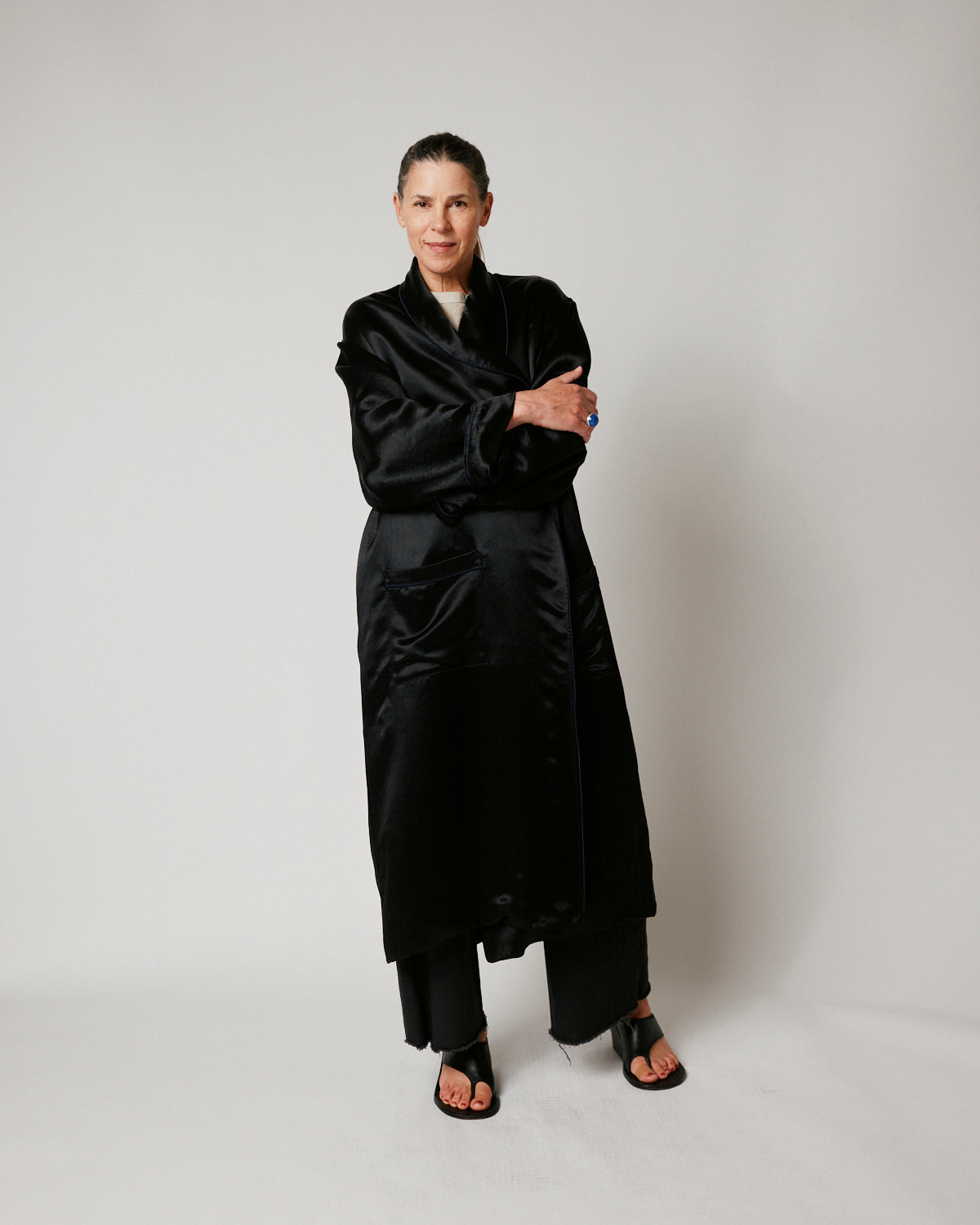 Opera Coat in Panther Black