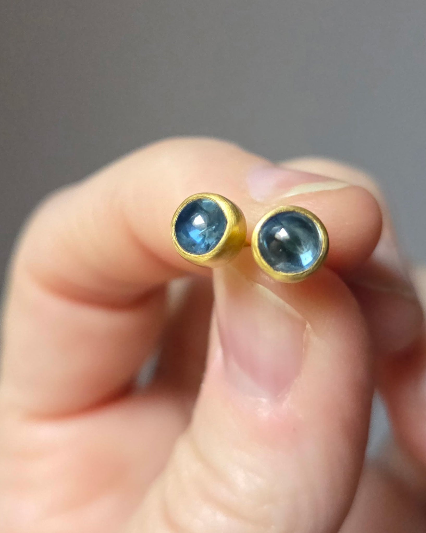 "Spain VII" Gold and Tourmaline Studs