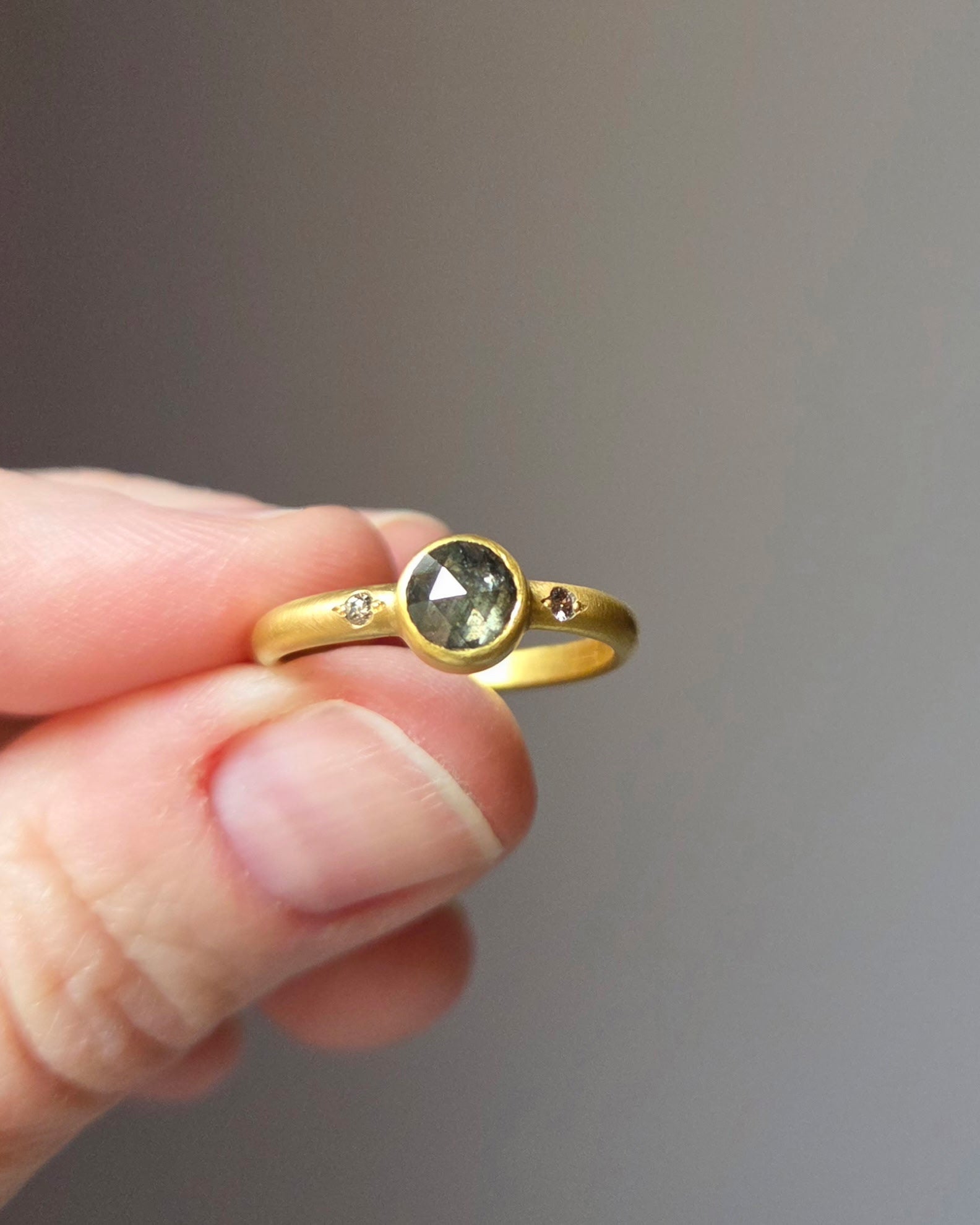 “Dis Oui VIII” Gold and Diamond Ring