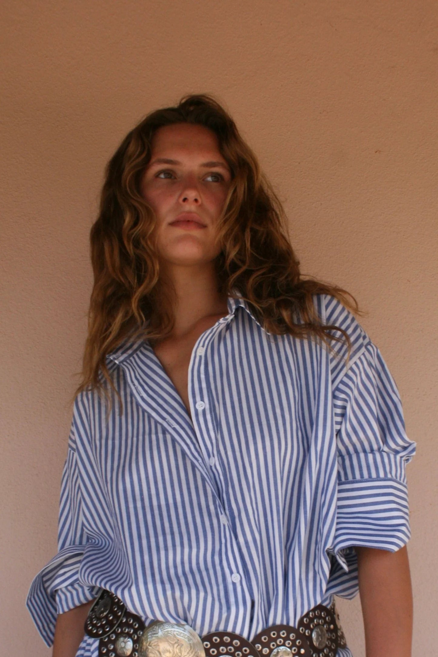 Artist Shirt in Blue Stripe