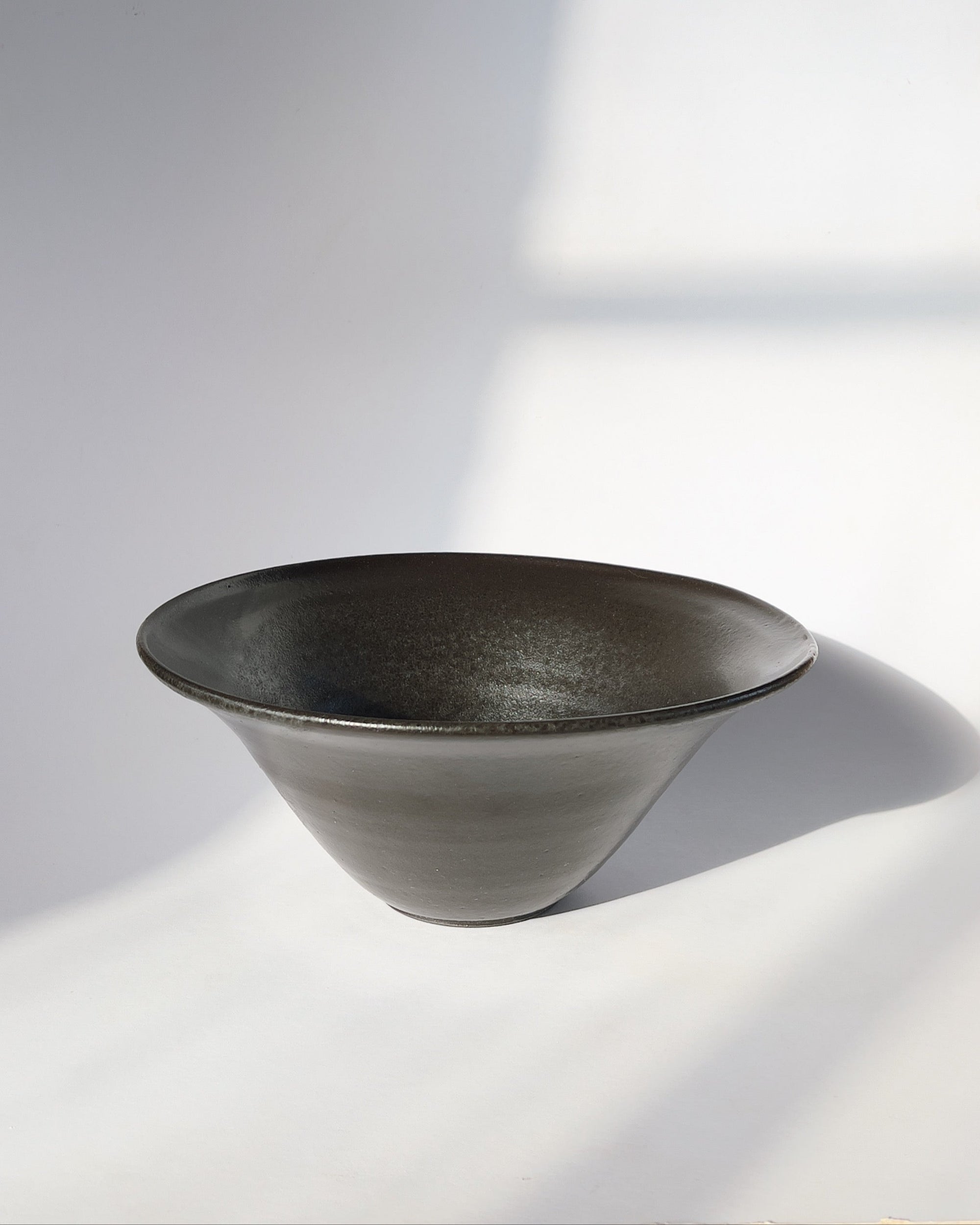 Deep Charcoal Serving Bowl
