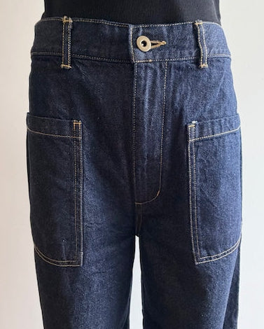 Ali Indigo Denim Pant in Dark Wash