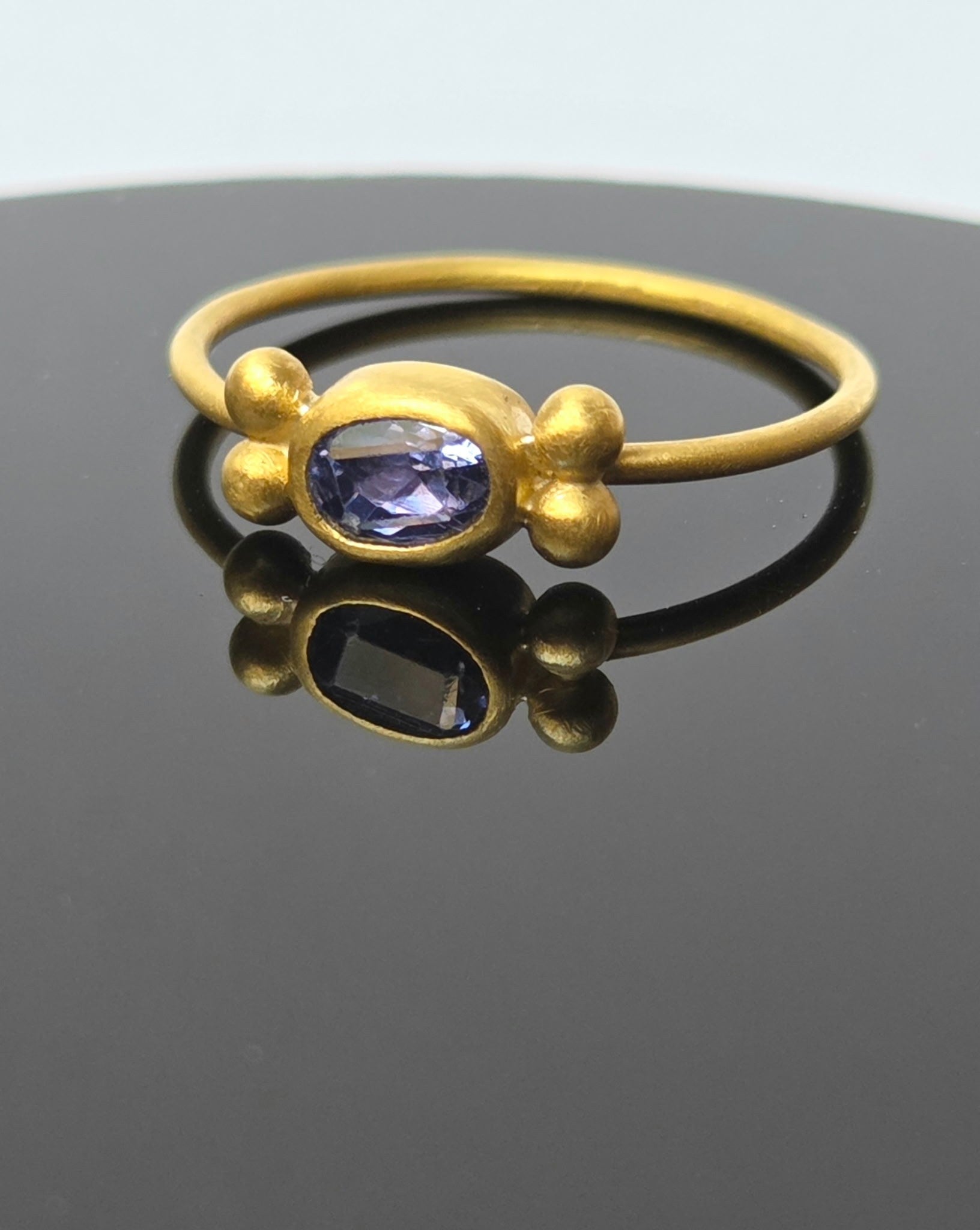 “Mood Between Us VI” Gold and Ceylon Sapphire Ring