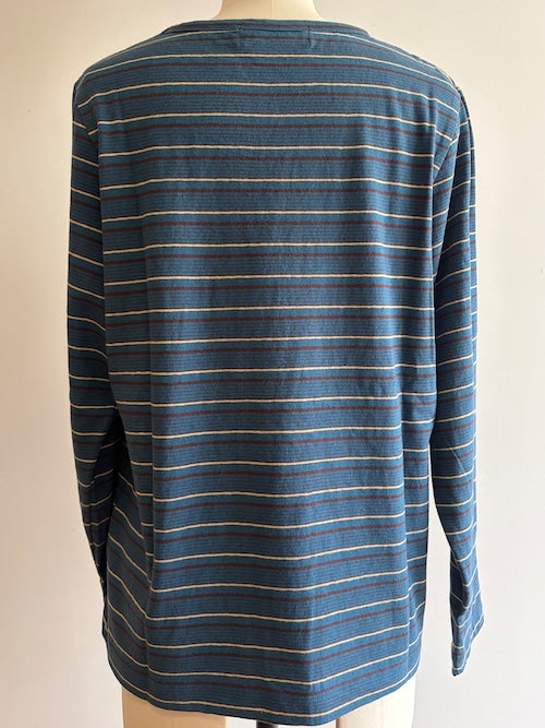 Multi Striped Long Sleeve in Blue