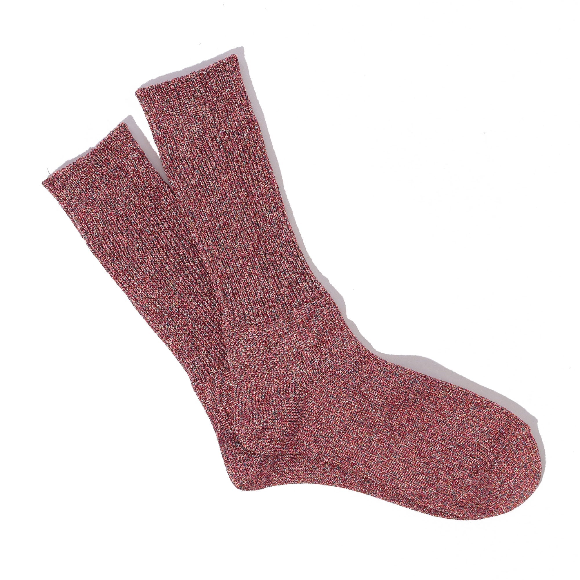 Glitter Rib Crew Socks