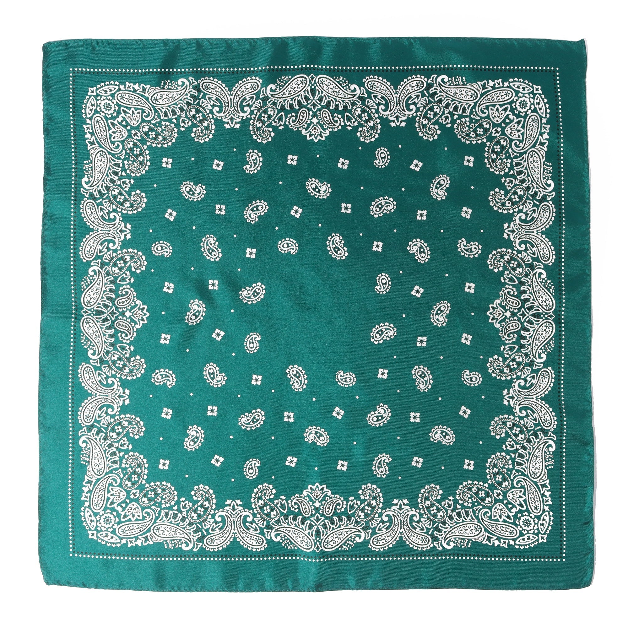 Silk Bandana in Green