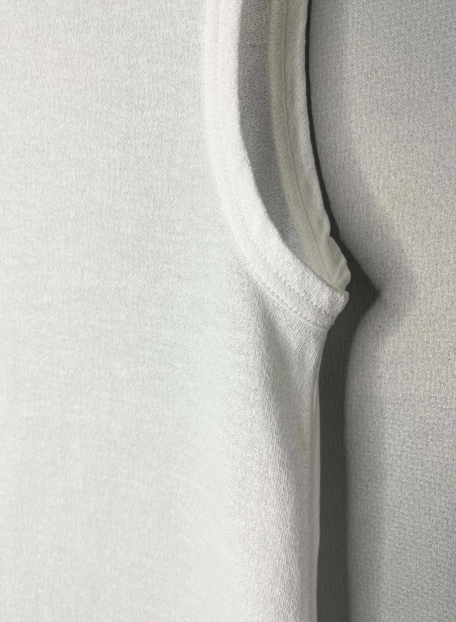 Cotton Crepe Tank in White