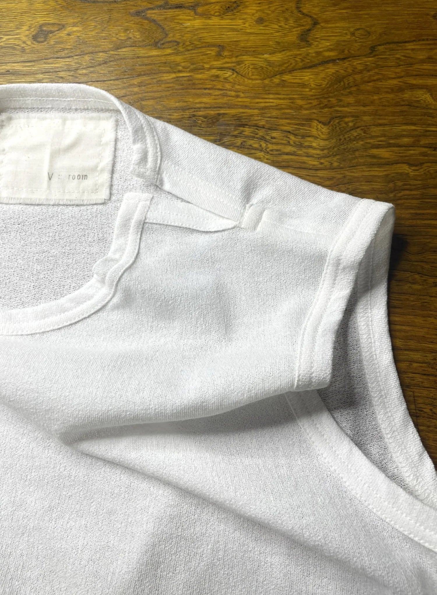 Cotton Crepe Tank in White