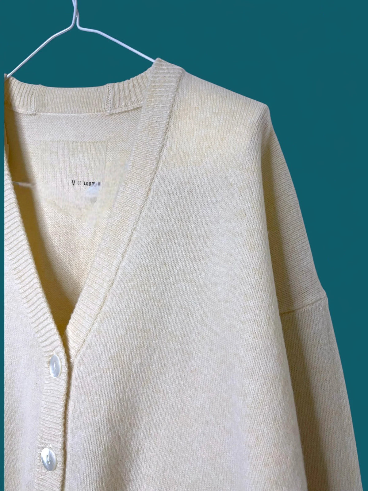 Merino Cardigan in Natural