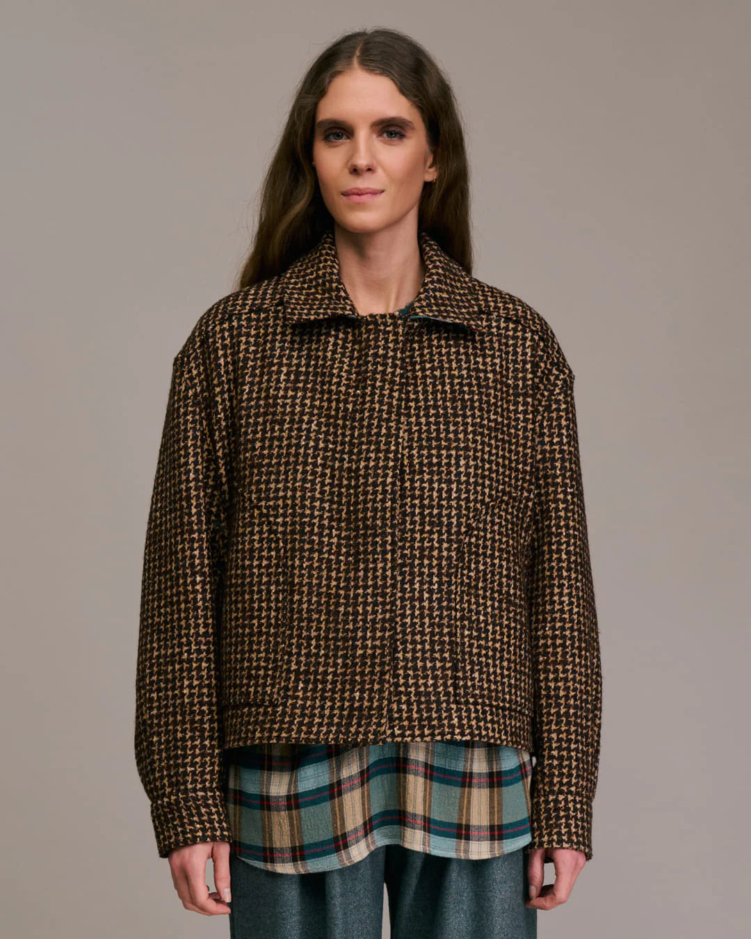 Bambino Jacket in Chocolate/Camel