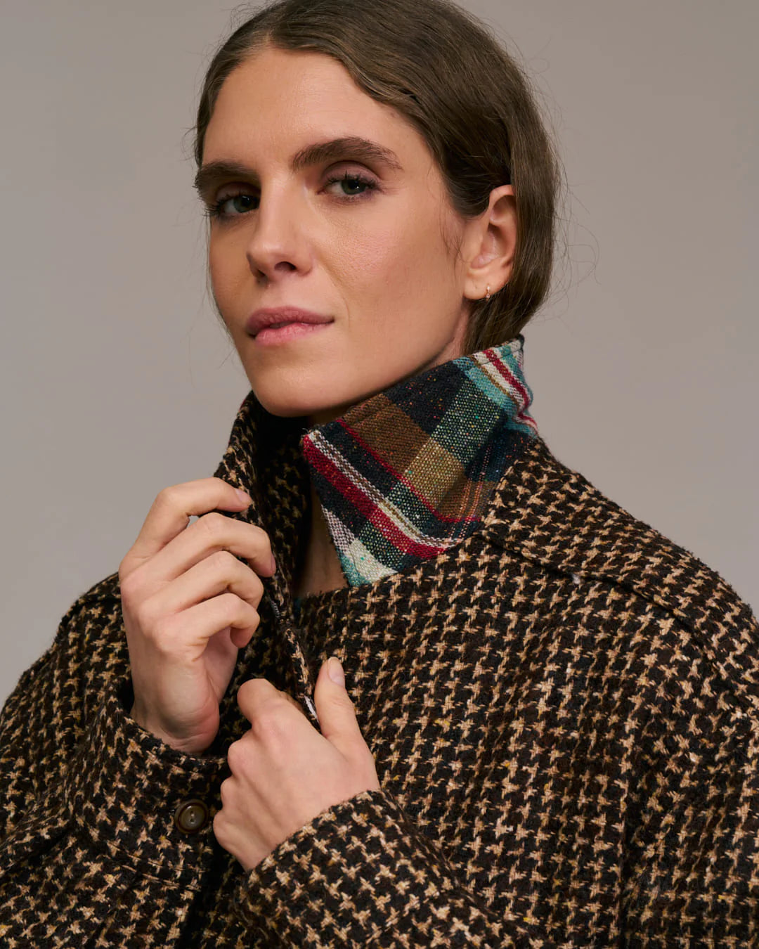 Bambino Jacket in Chocolate/Camel