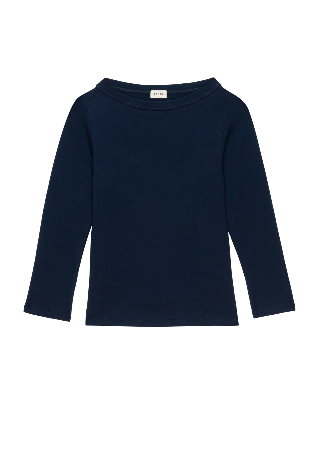 The Baby Rib Boat Neck in Navy