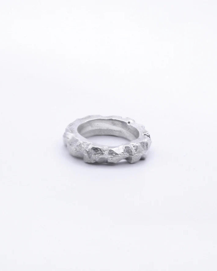 Silver Saw Ring