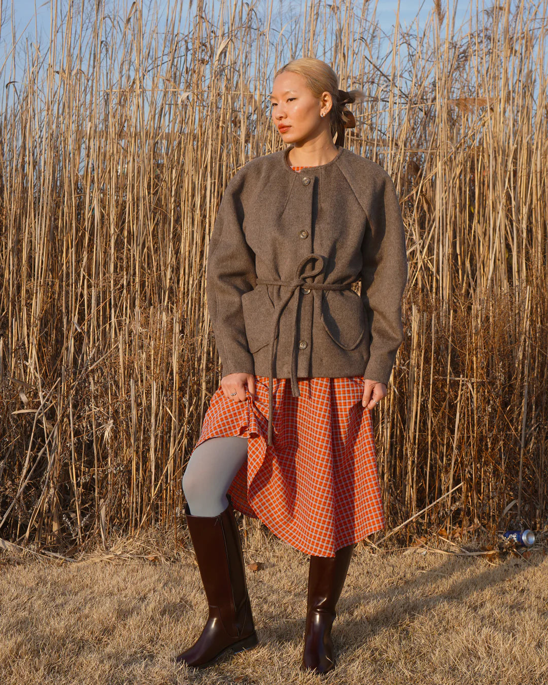 Abigail Coat in Brown