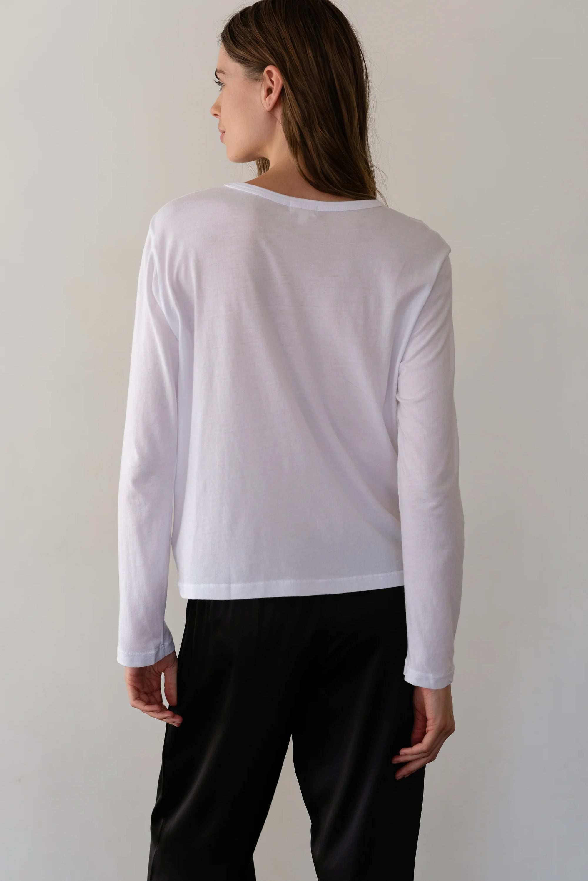 The Jersey Long Sleeve in Powder
