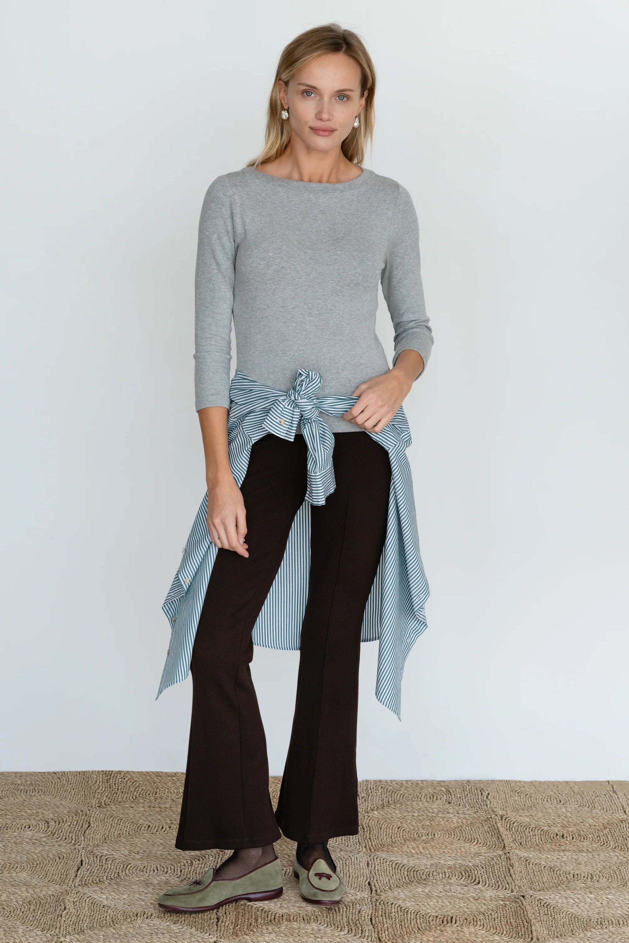 The Rib Kick Flare in Espresso