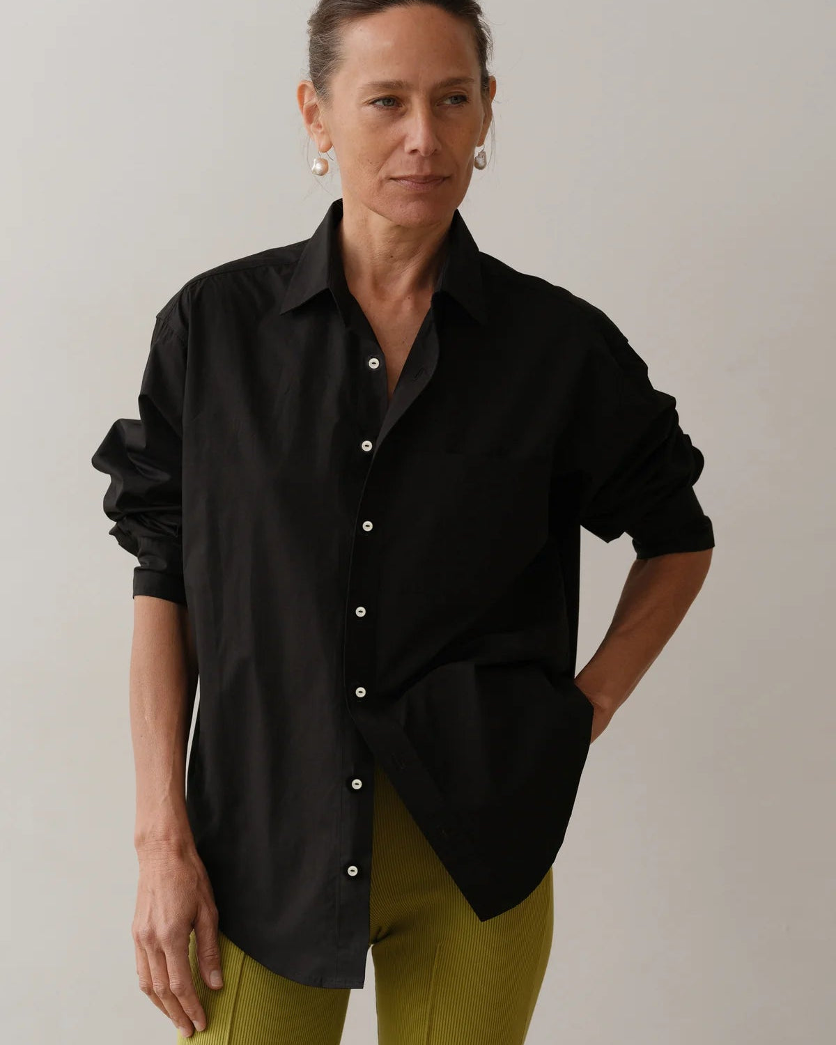 The Pop Shirt in Jet