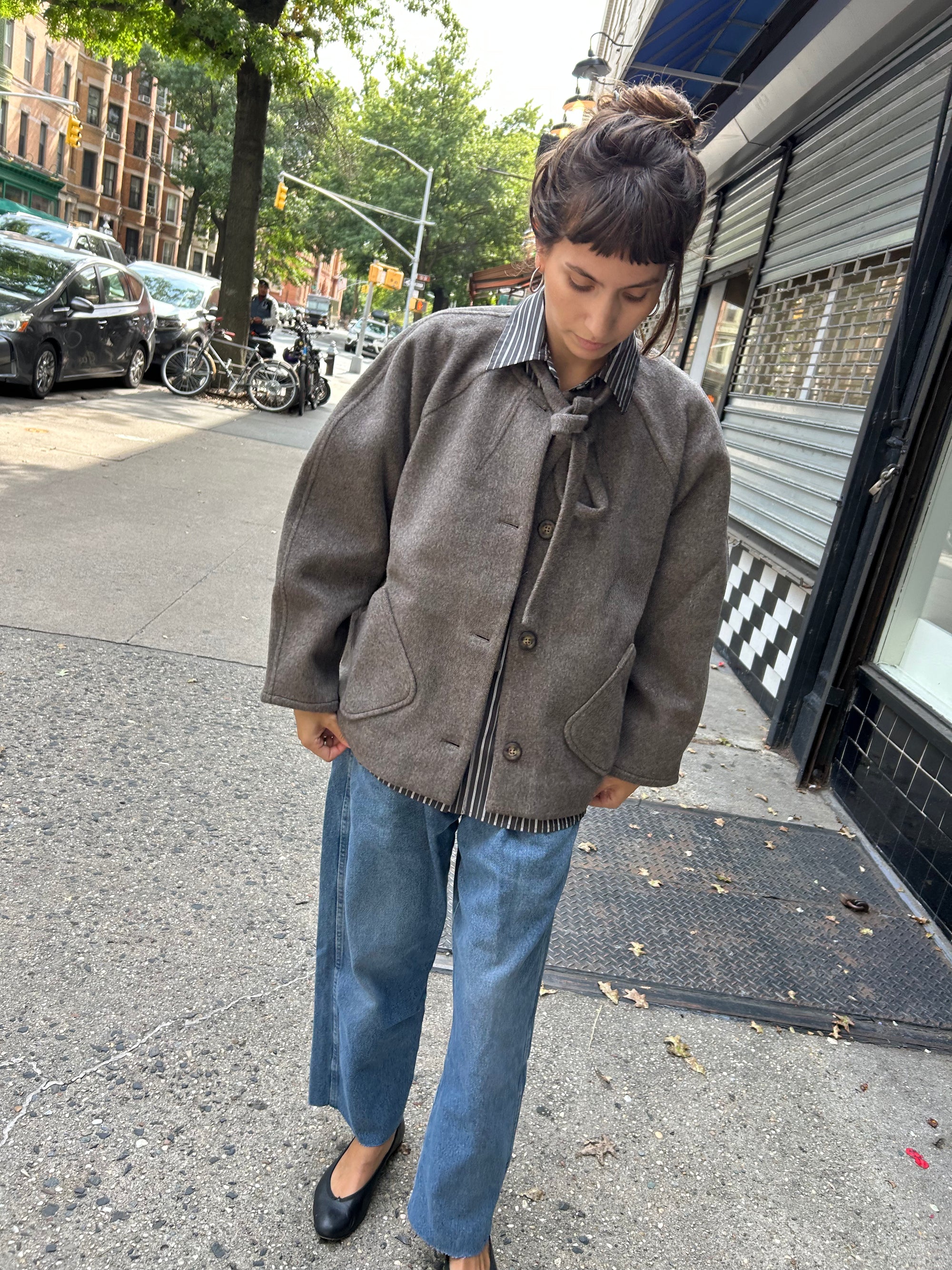 Abigail Coat in Brown