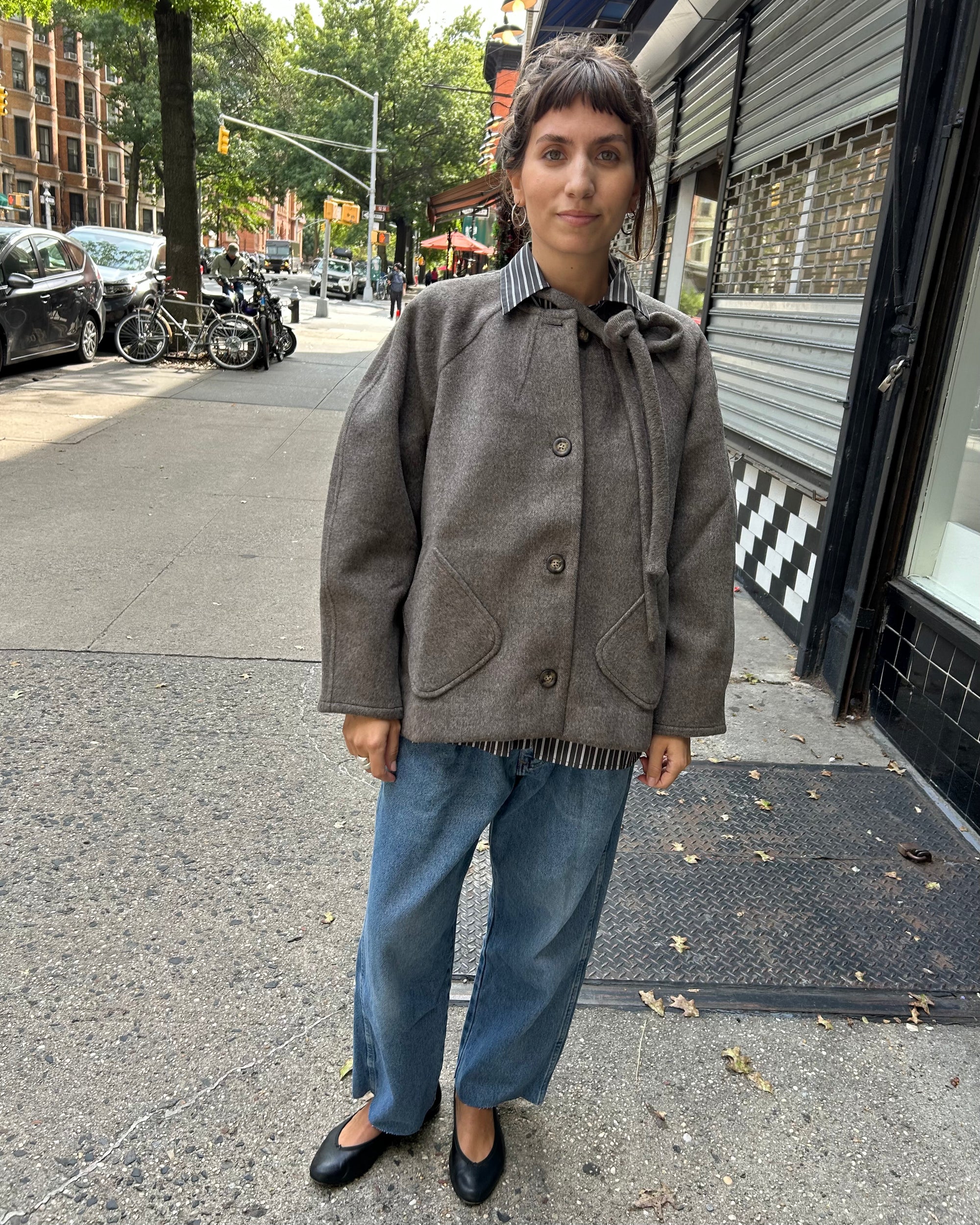 Abigail Coat in Brown