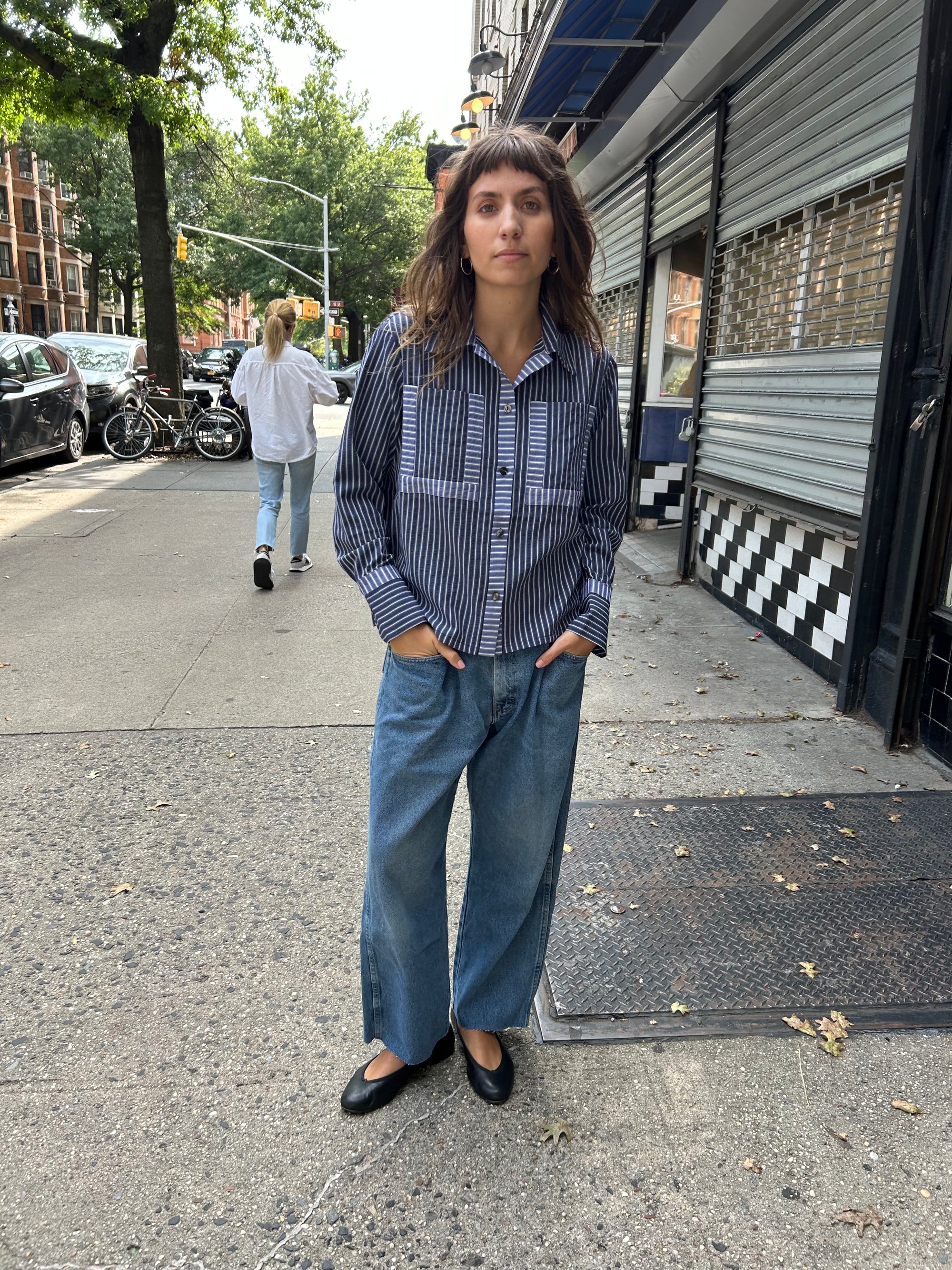 Hotel Stripe Shirt in Blue