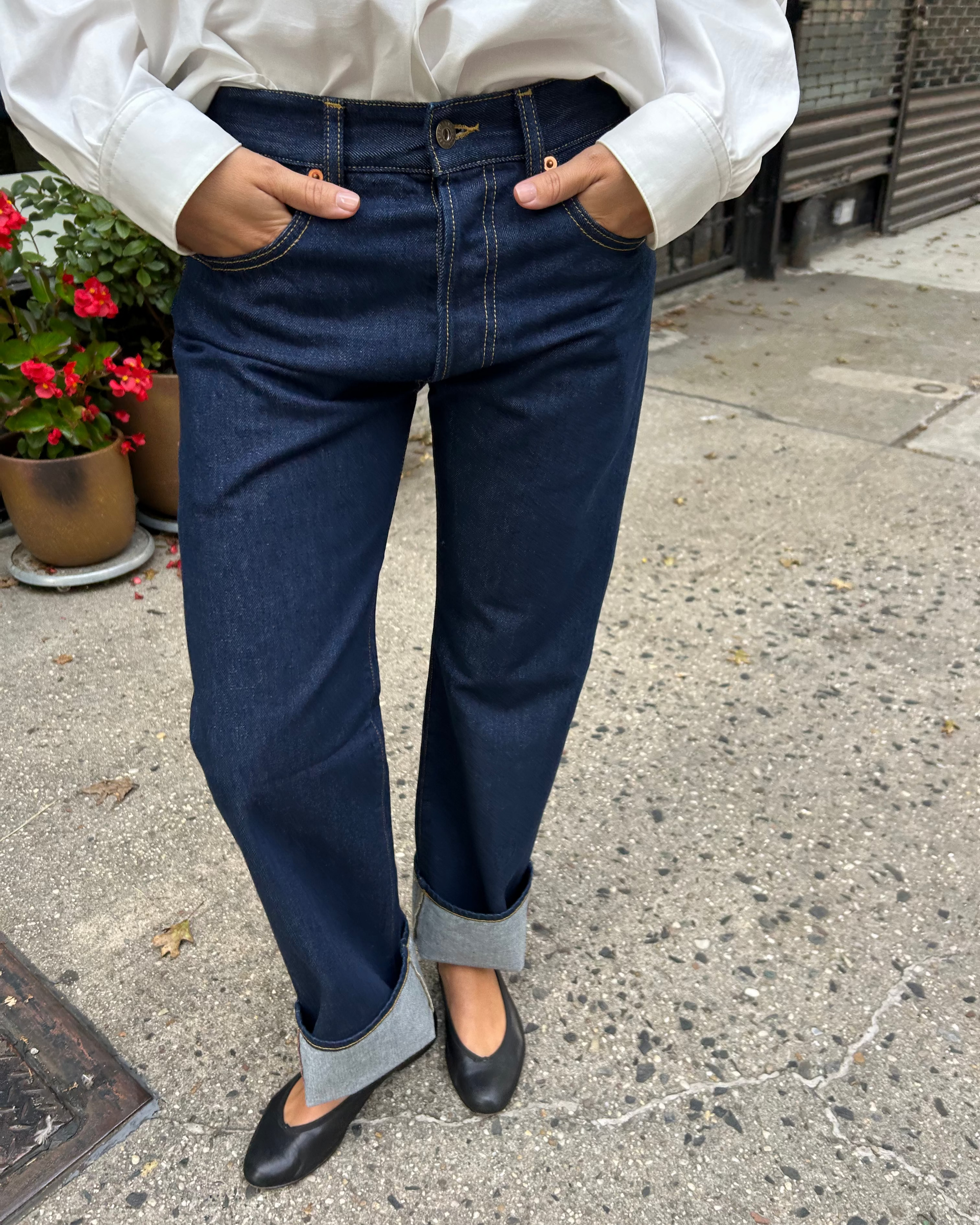 Type 18 Relaxed Selvedge Jeans in Rinse