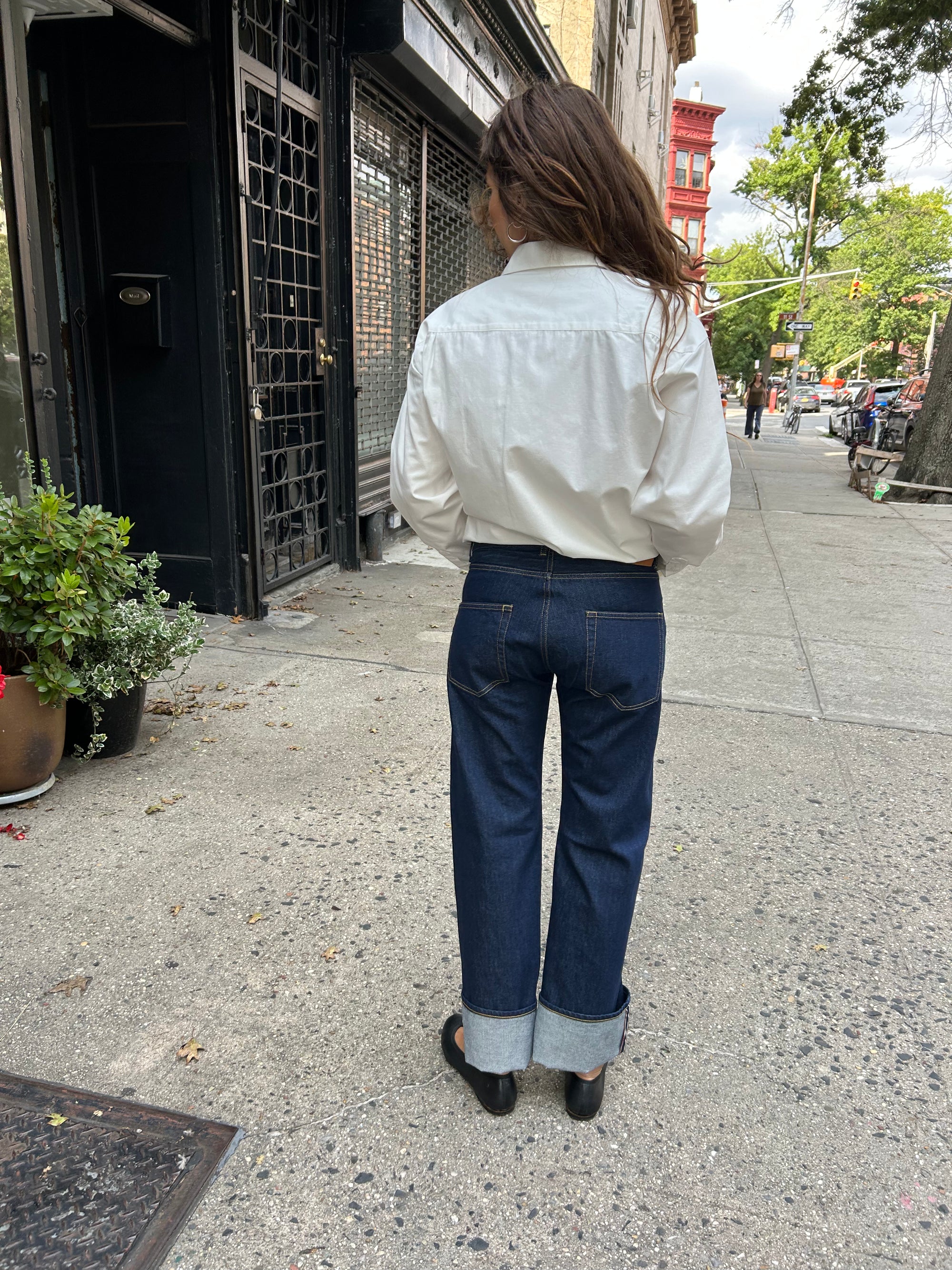 Ben Woven Top in White