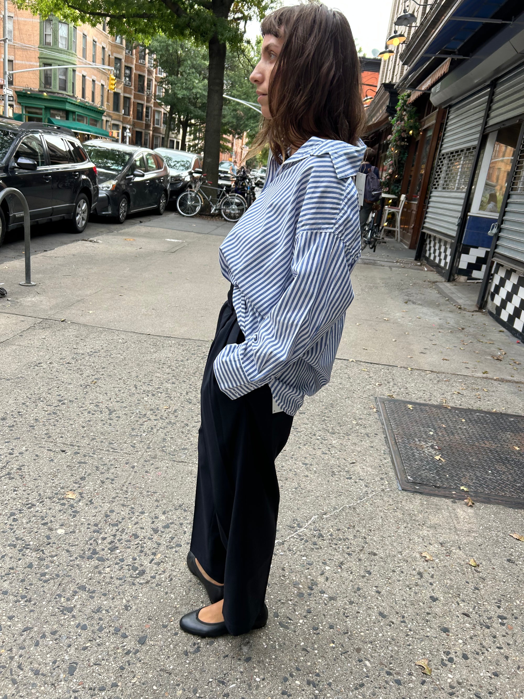Artist Shirt in Blue Stripe