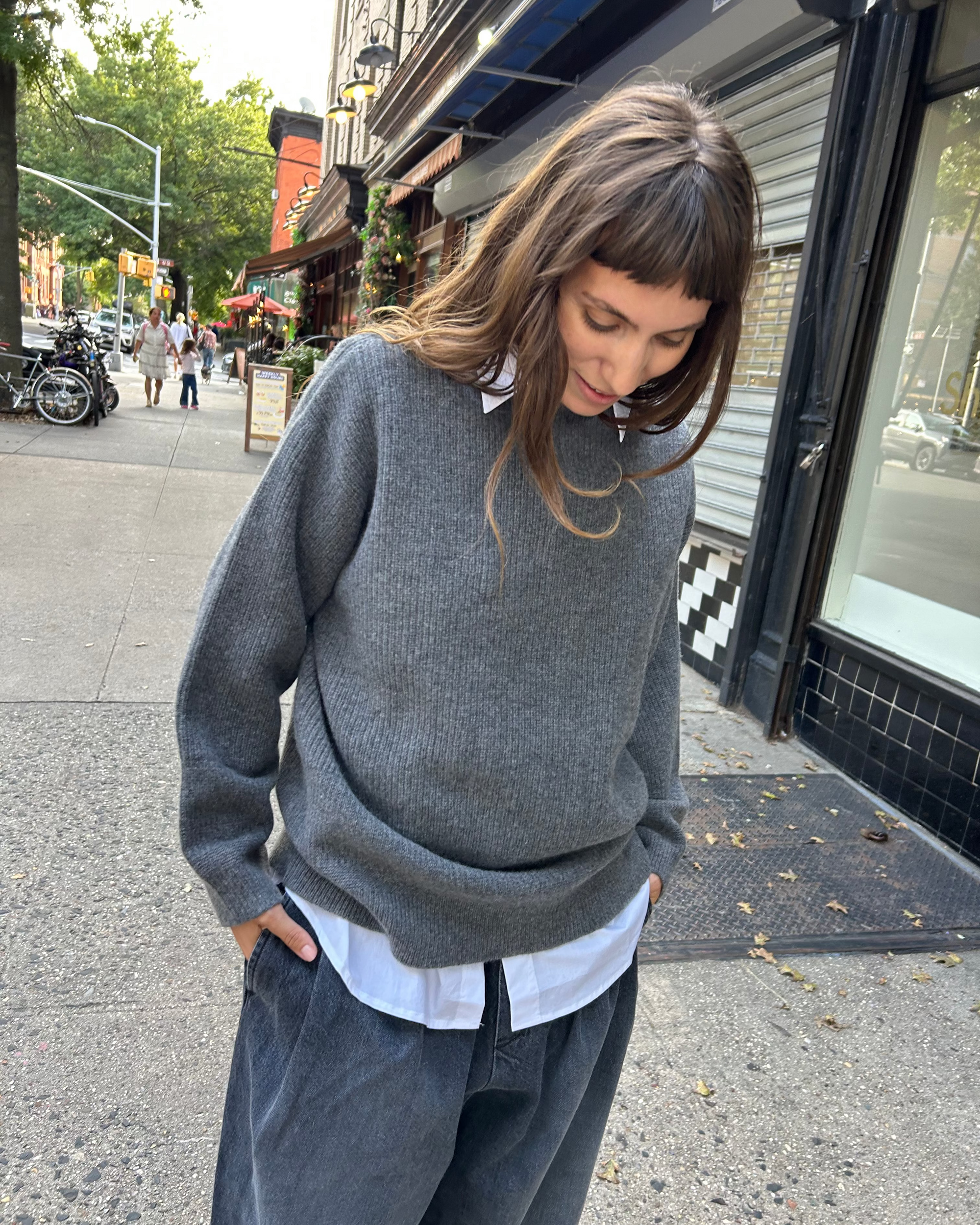 Wavy Sweater in Grey