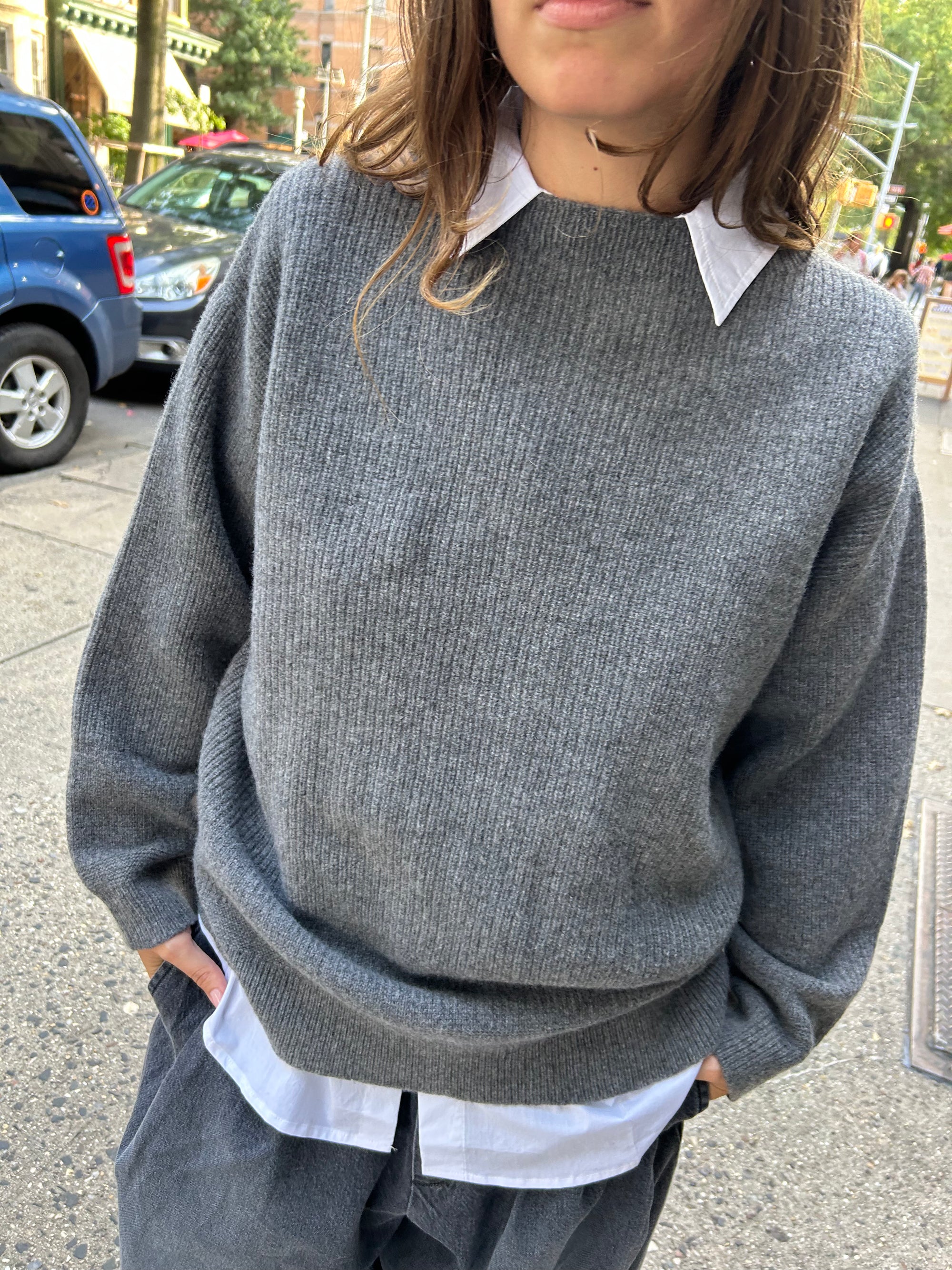 Wavy Sweater in Grey