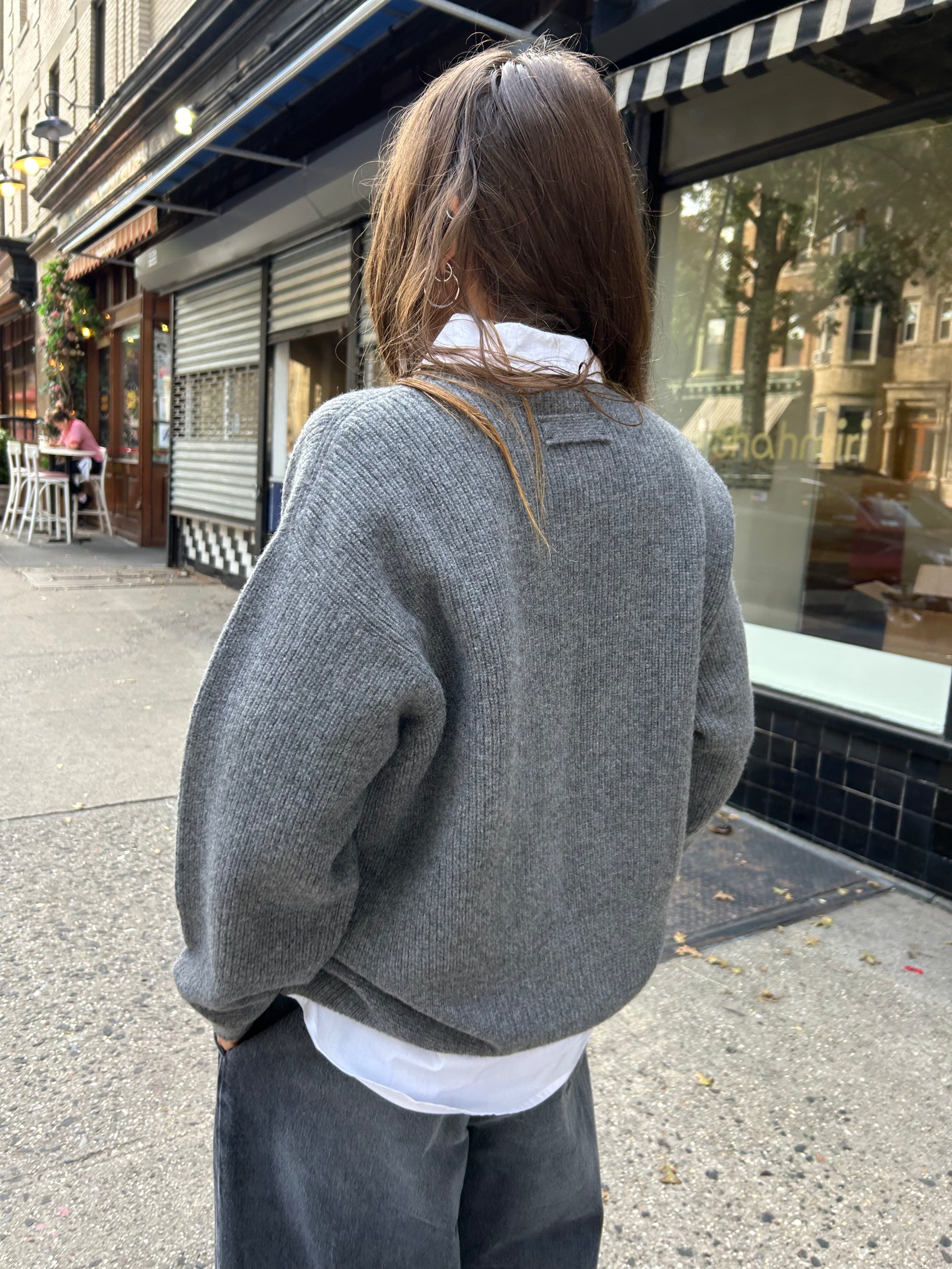 Wavy Sweater in Grey