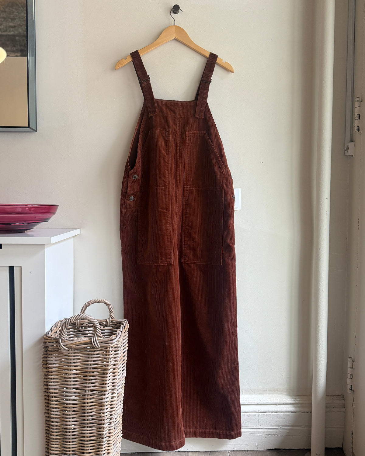 Corduroy Salopette in Brown