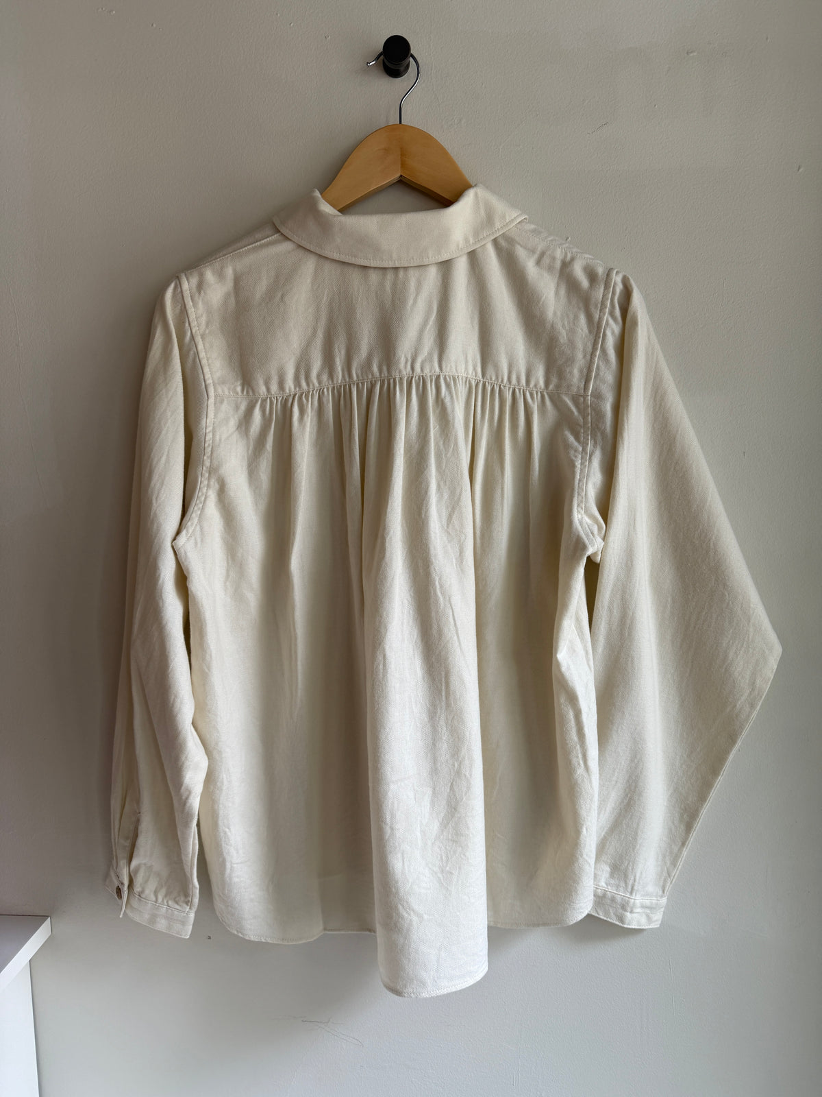 Flannel Shirt in Off White