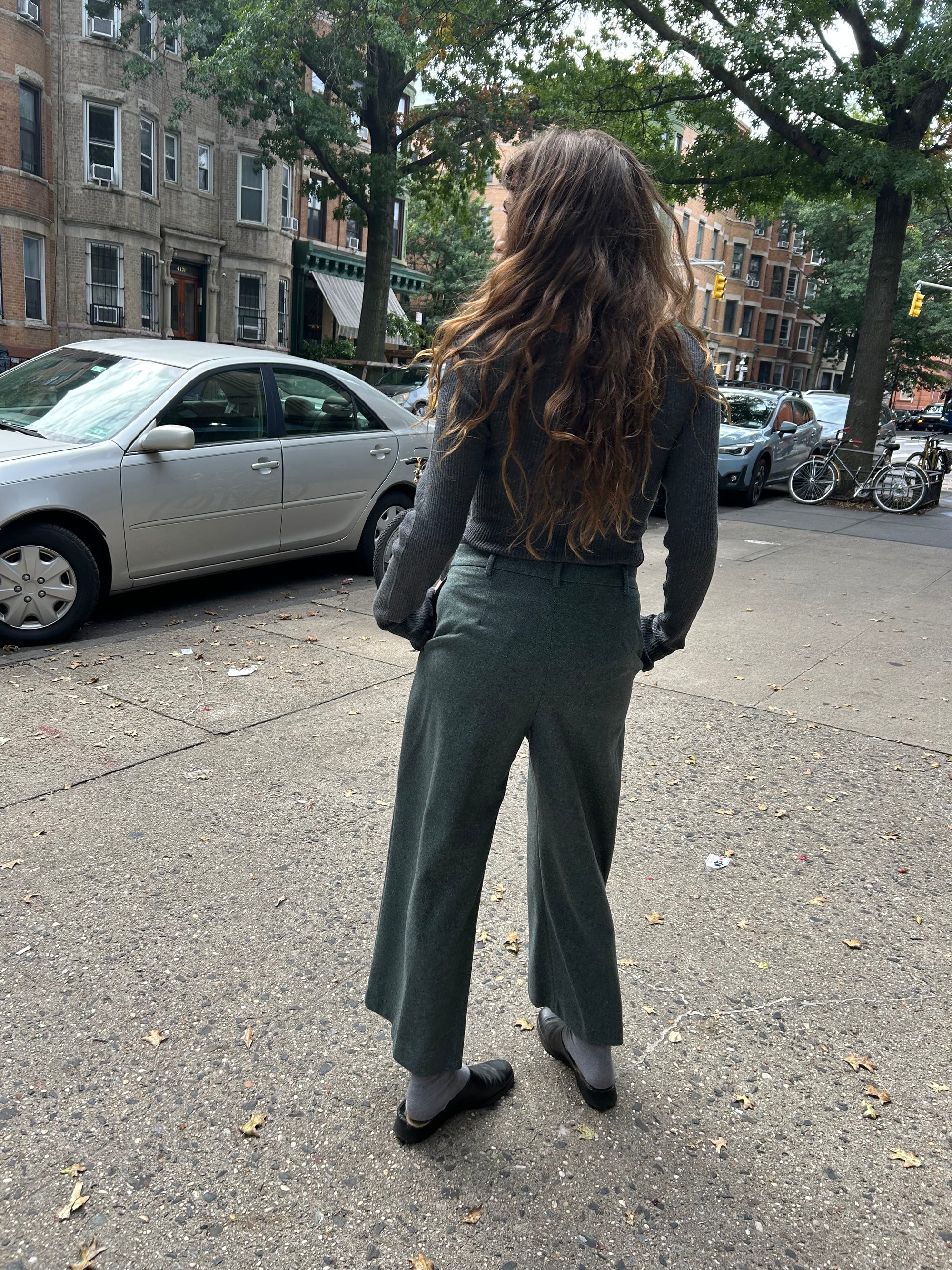 Ponio Wool Trouser in Aqua