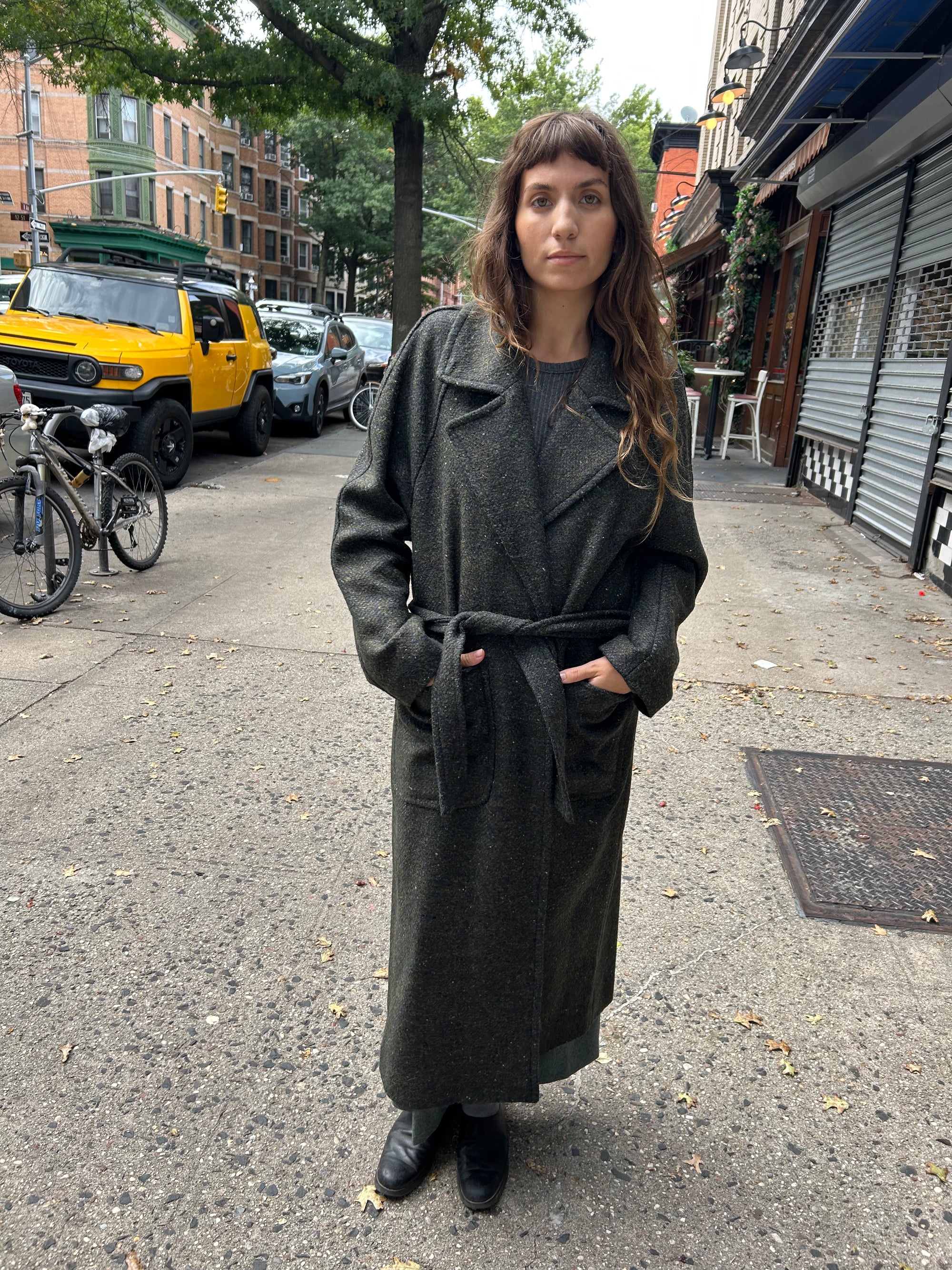 Marelo Long Coat in Marine