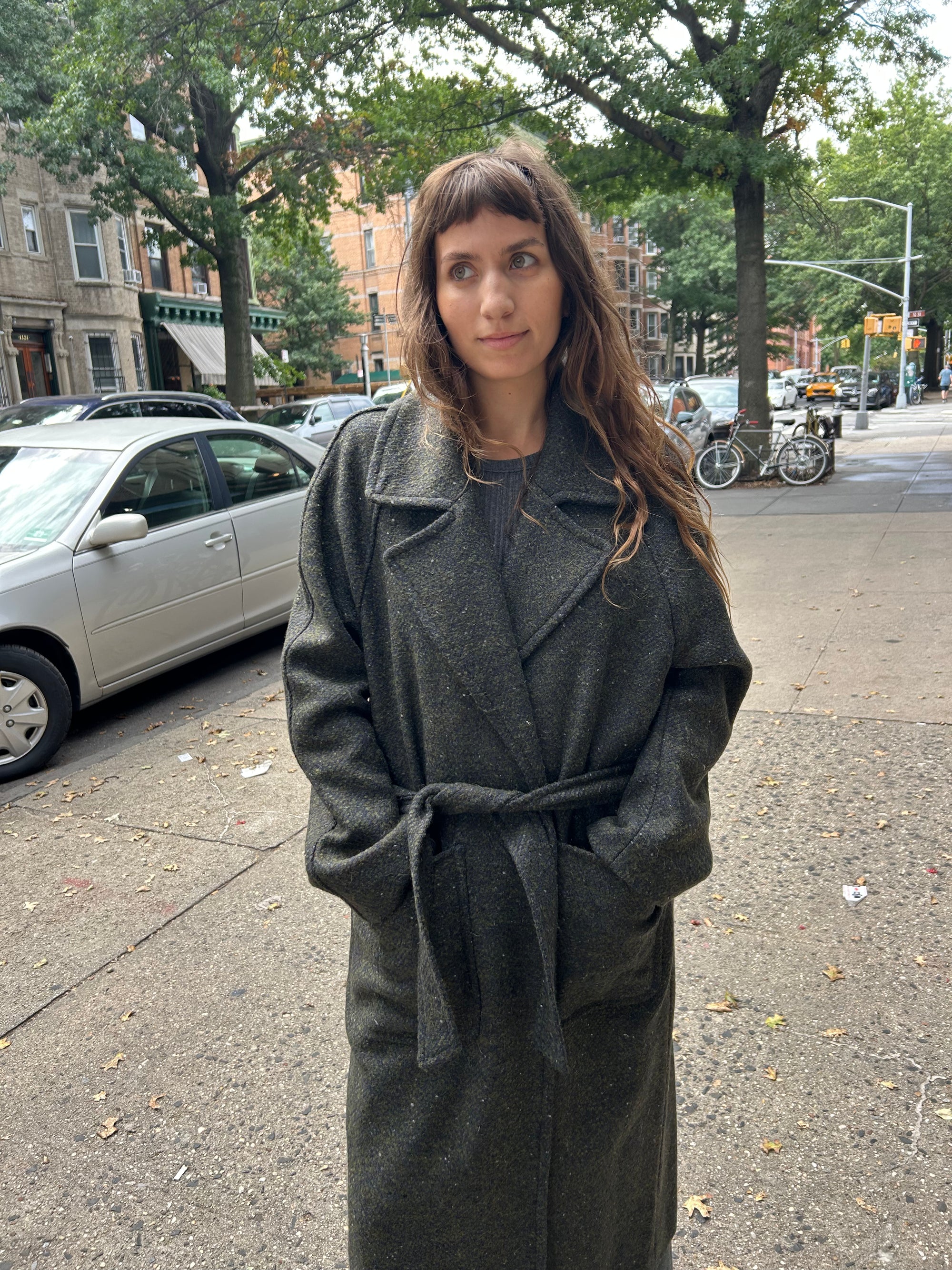 Marelo Long Coat in Marine