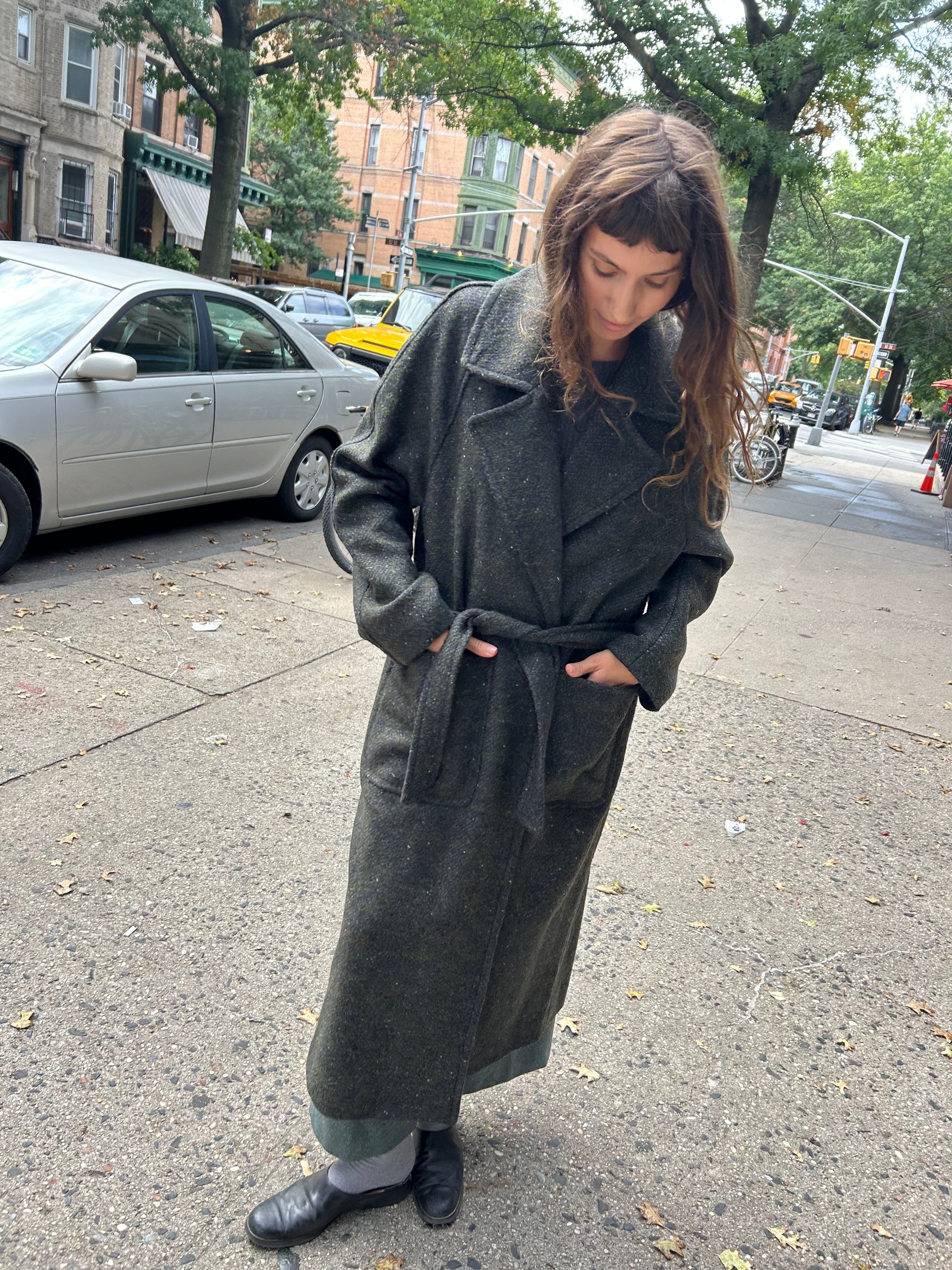 Marelo Long Coat in Marine